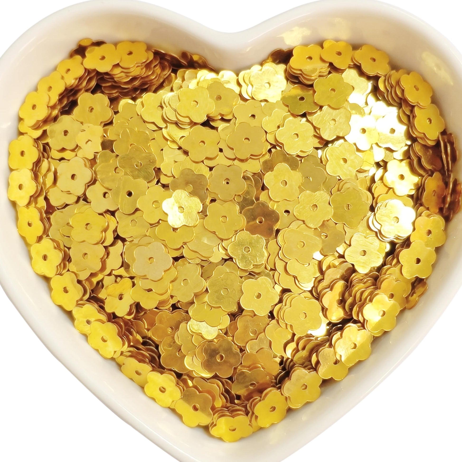 Add festive shine to aari embroidery and maggam work with 7mm gold aari work sparkle pieces.