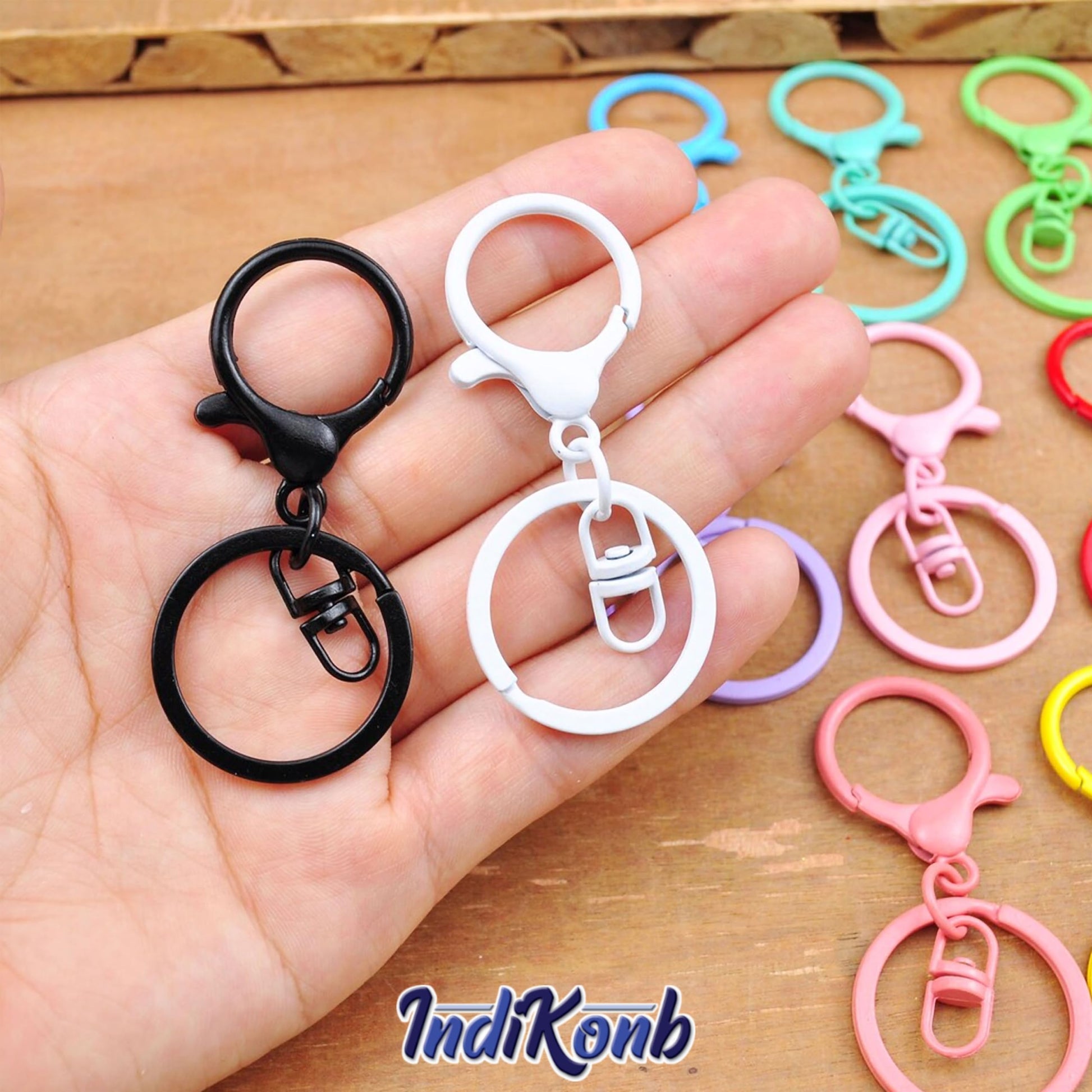 Metal Lobster Clasp Swivel Hooks Multicolor for DIY Crafts alloy metal. Additional product image showing more details of the craft product.