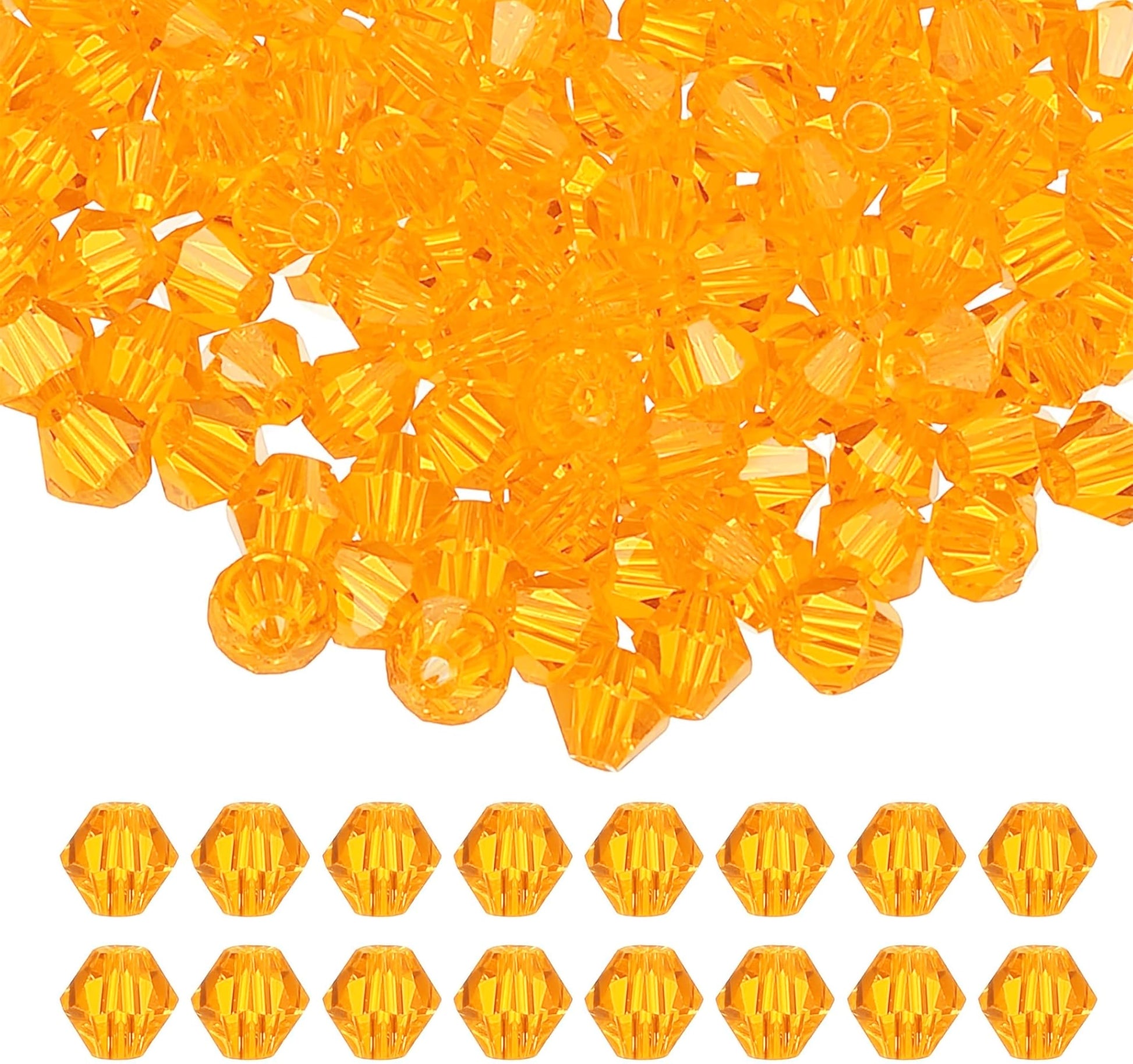 Orange Multicolor Kundan Stones for Embroidery and Jewelry. Main product image showing the full assortment for jewelry making and craft work.