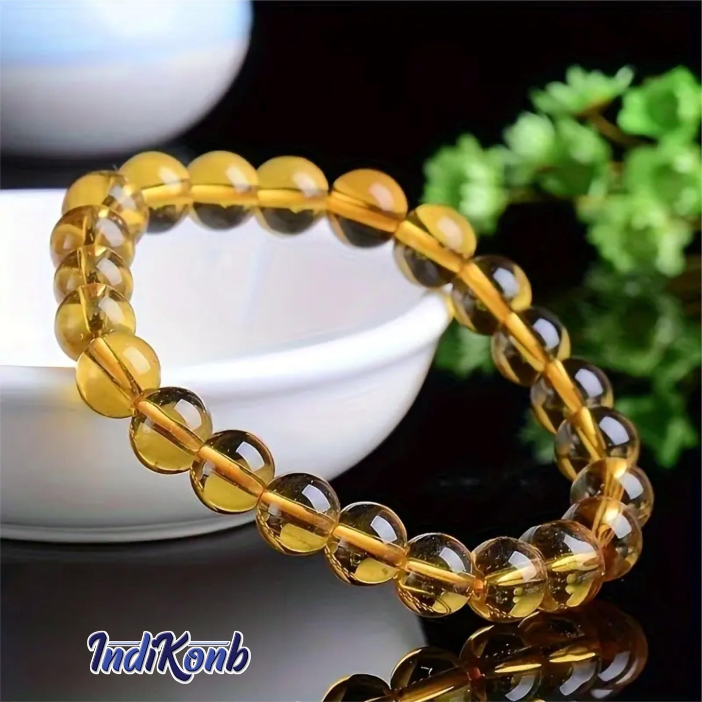 Transparent Glossy Glass Round Pearl Beads. Detailed product image showing size, surface, and material quality.