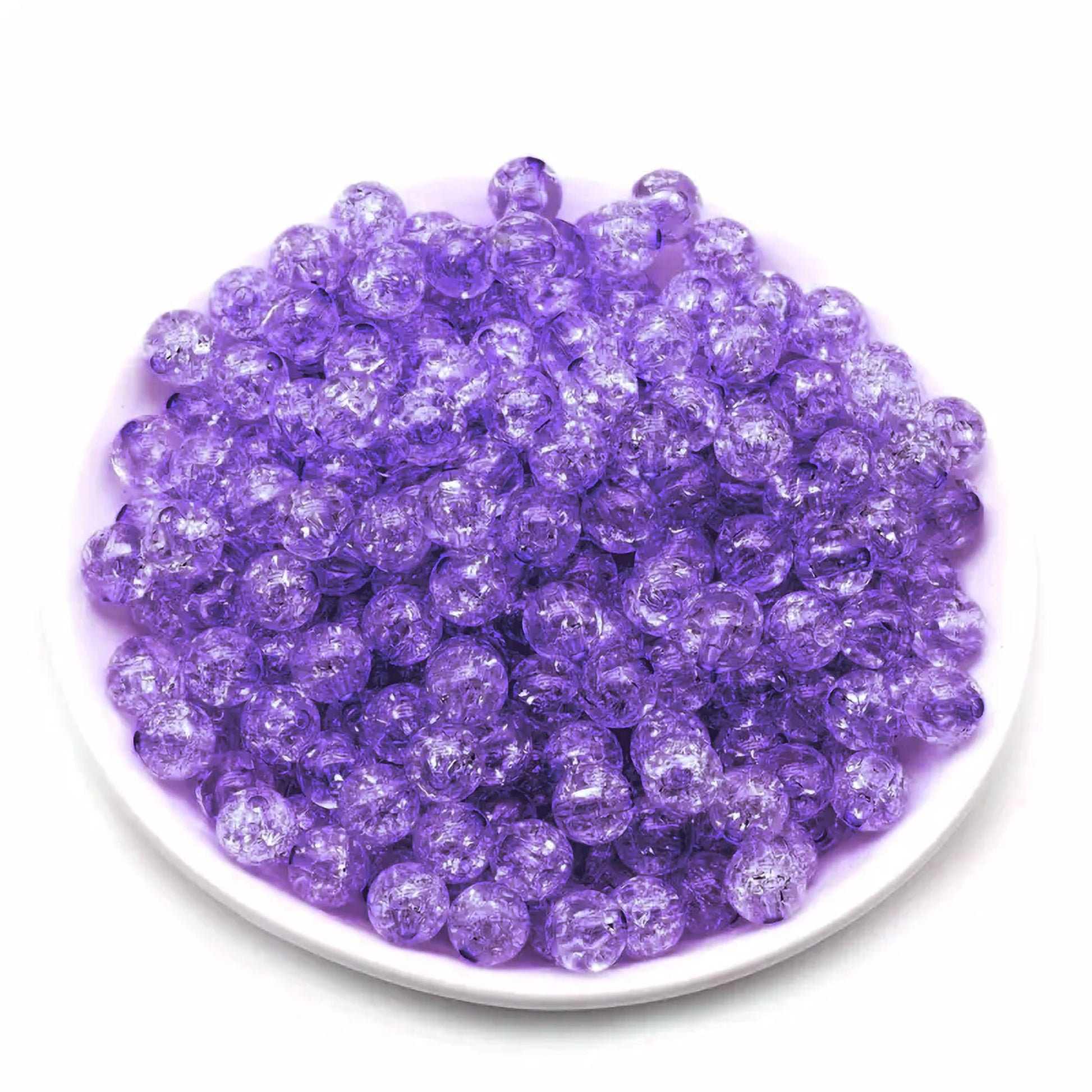 Light purple 6mm beads support bracelet making, necklace making and DIY jewellery projects with a clean decorative finish.