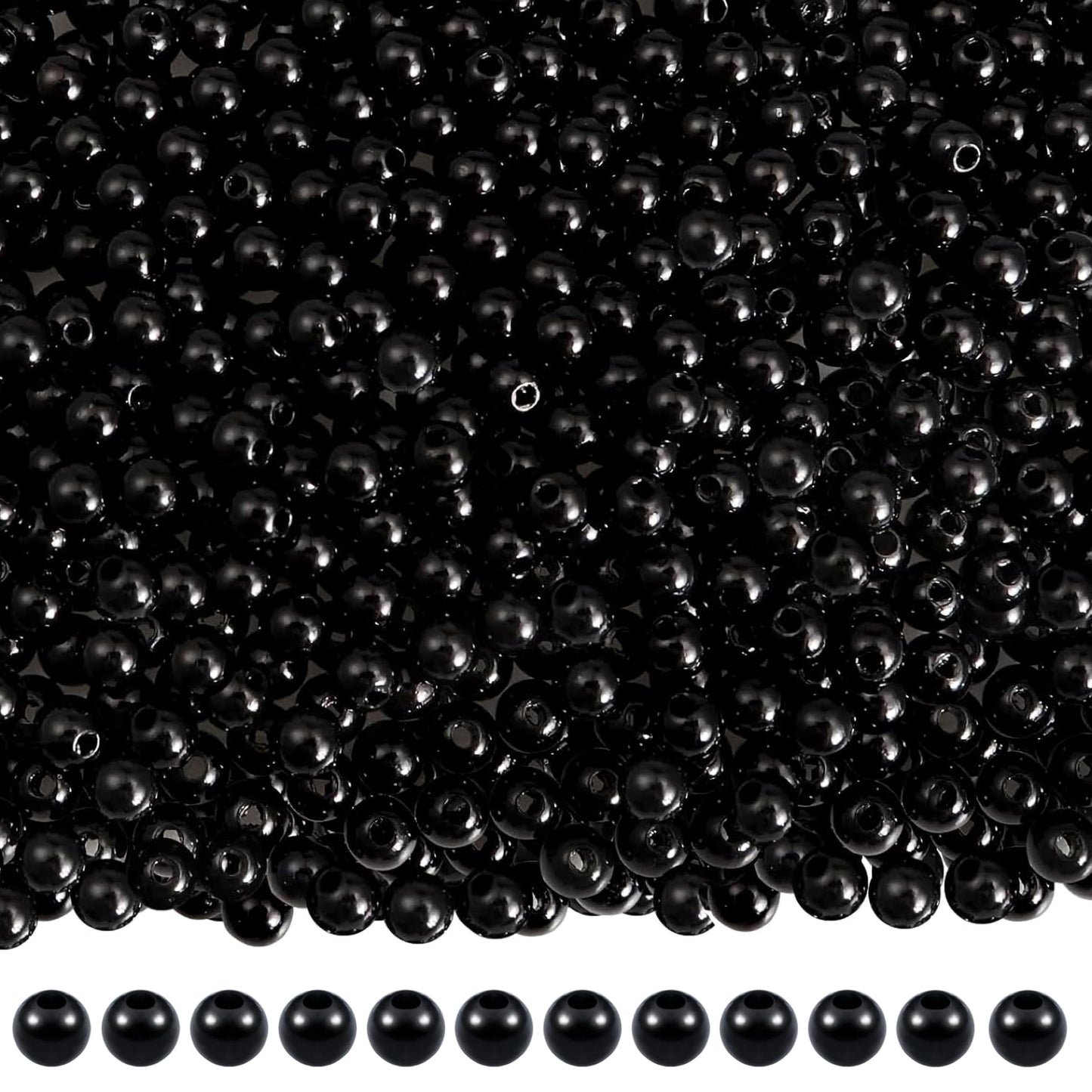 When bracelet making, necklace making and DIY jewellery projects needs a clean decorative look, 8mm and black 8mm and 3mm beads work well.