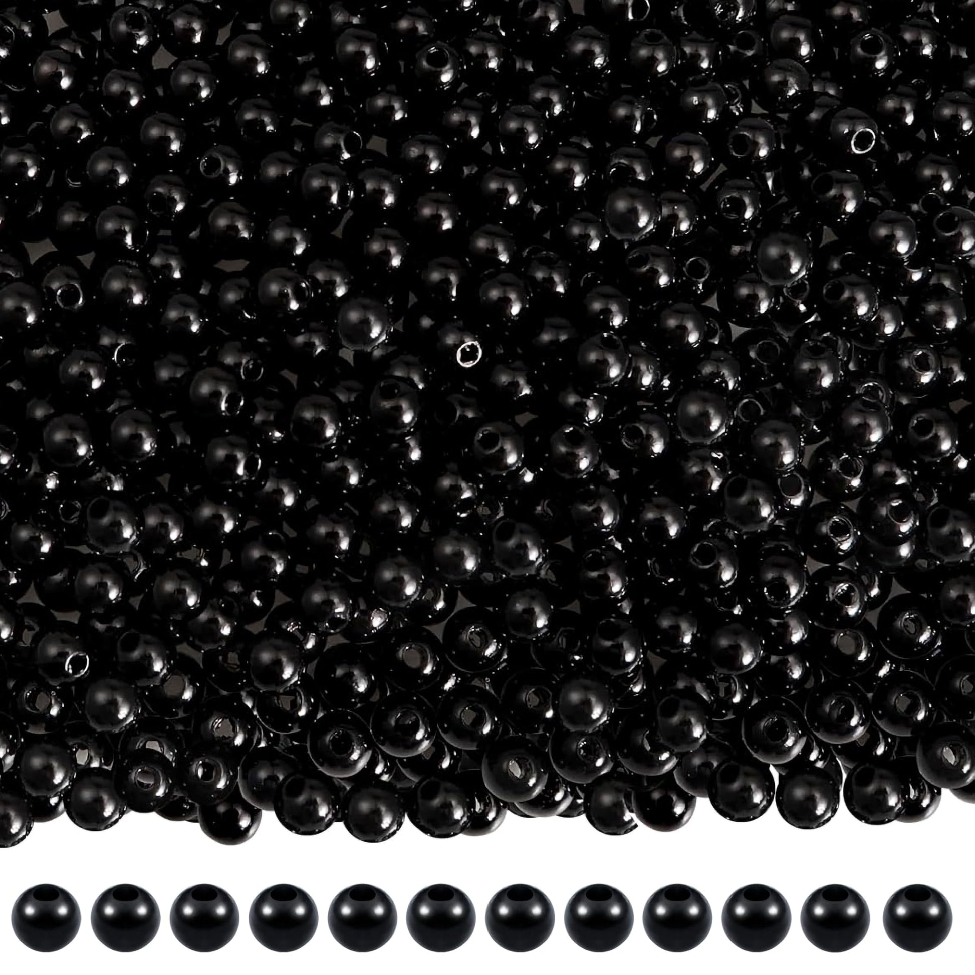 When bracelet making, necklace making and DIY jewellery projects needs a clean decorative look, 8mm and black 8mm and 3mm beads work well.