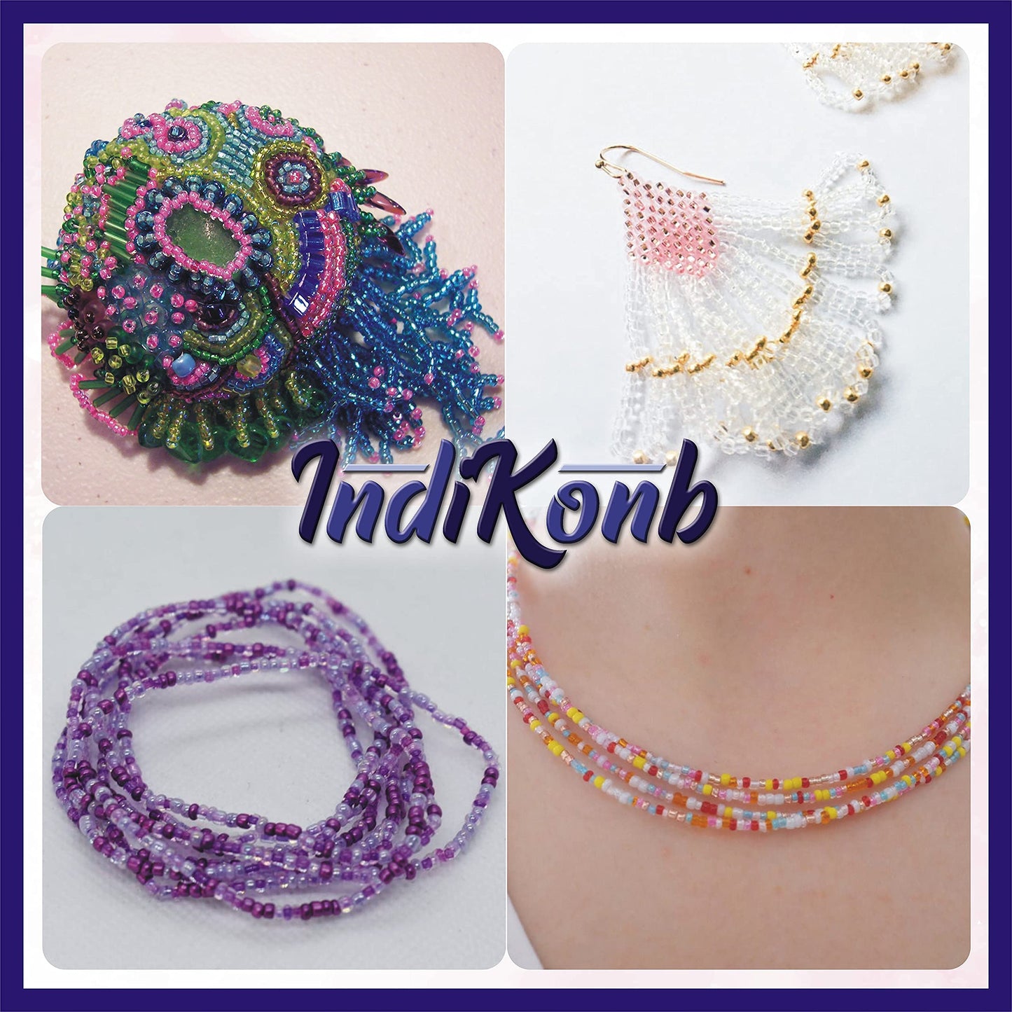 Use transparent 3 mm beads to finish necklace making and DIY jewellery projects with a handmade beadwork accent to handmade projects.