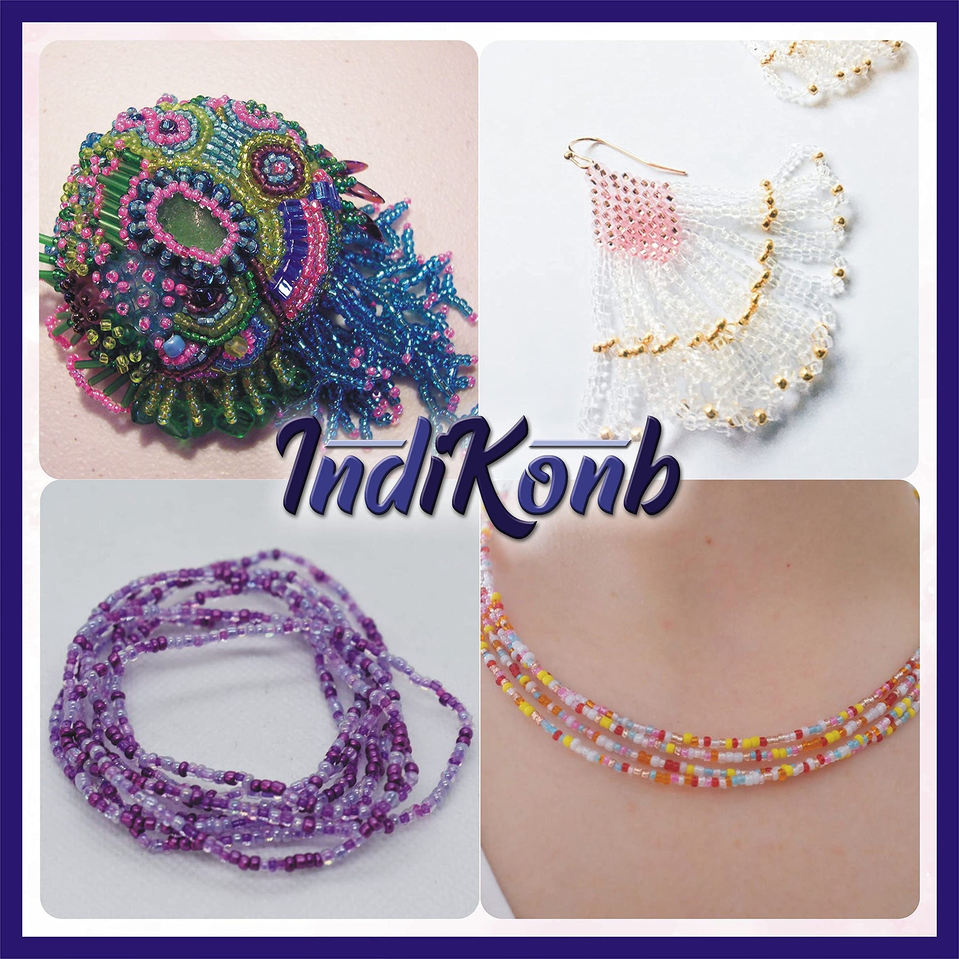 Use transparent 3 mm beads to finish necklace making and DIY jewellery projects with a handmade beadwork accent to handmade projects.