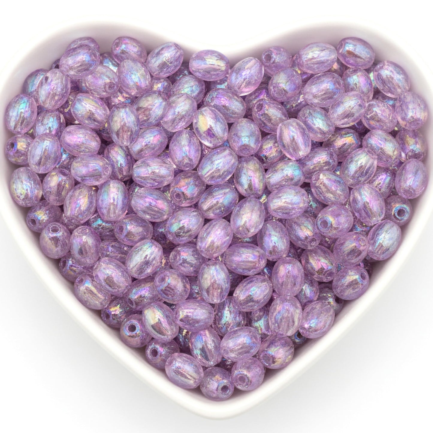 Glossy Rainbow Crystal Acrylic Beads for Jewelry Making Purple product image