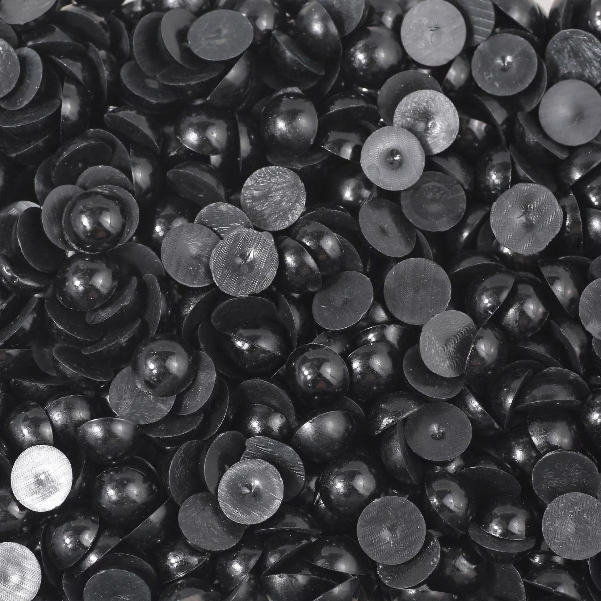 Make jewelry decoration look more detailed with smooth black pearl embellishments for resin craft.