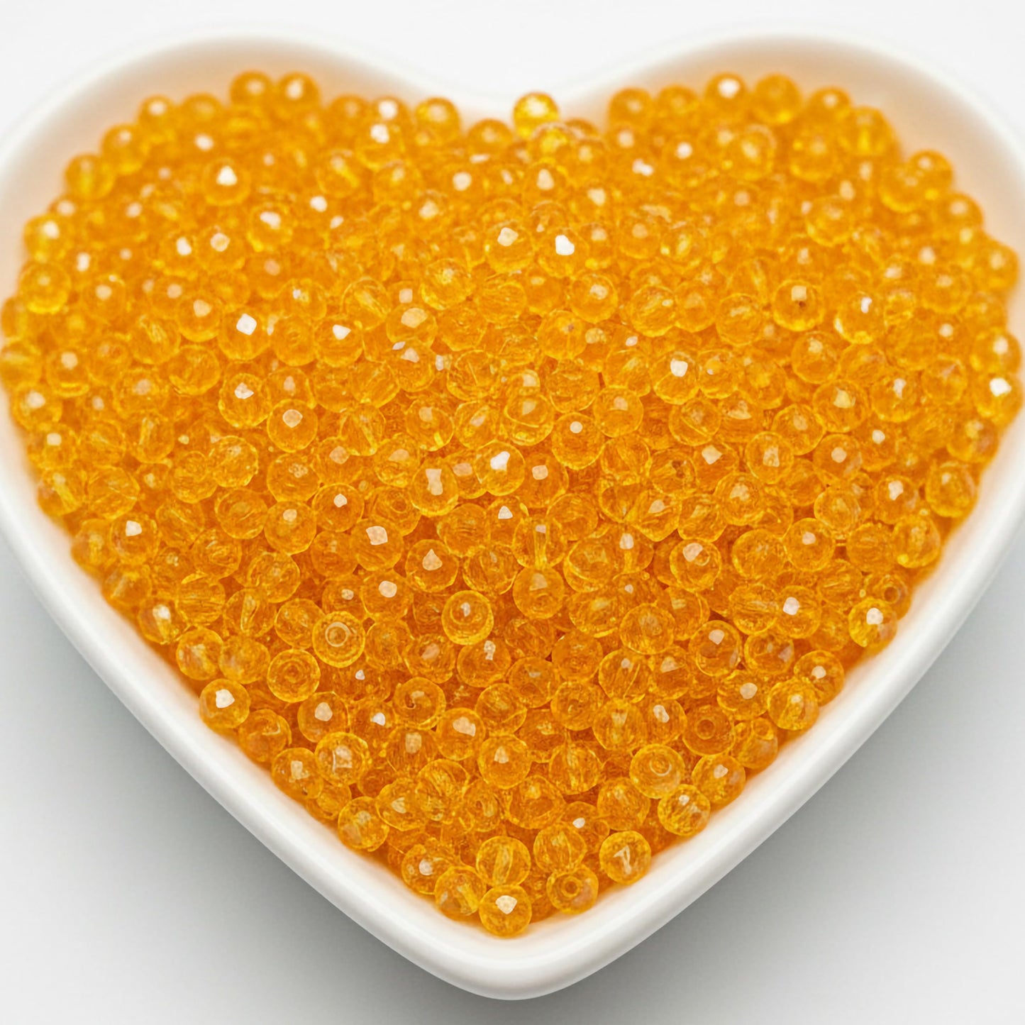 Crystal Rondelle Beads for Jewellery Making, 4mm Tyre Shape ORANGE product image