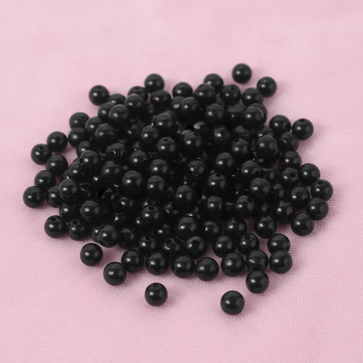 Transparent Rainbow Acrylic Beads for Jewellery Making Black image 3