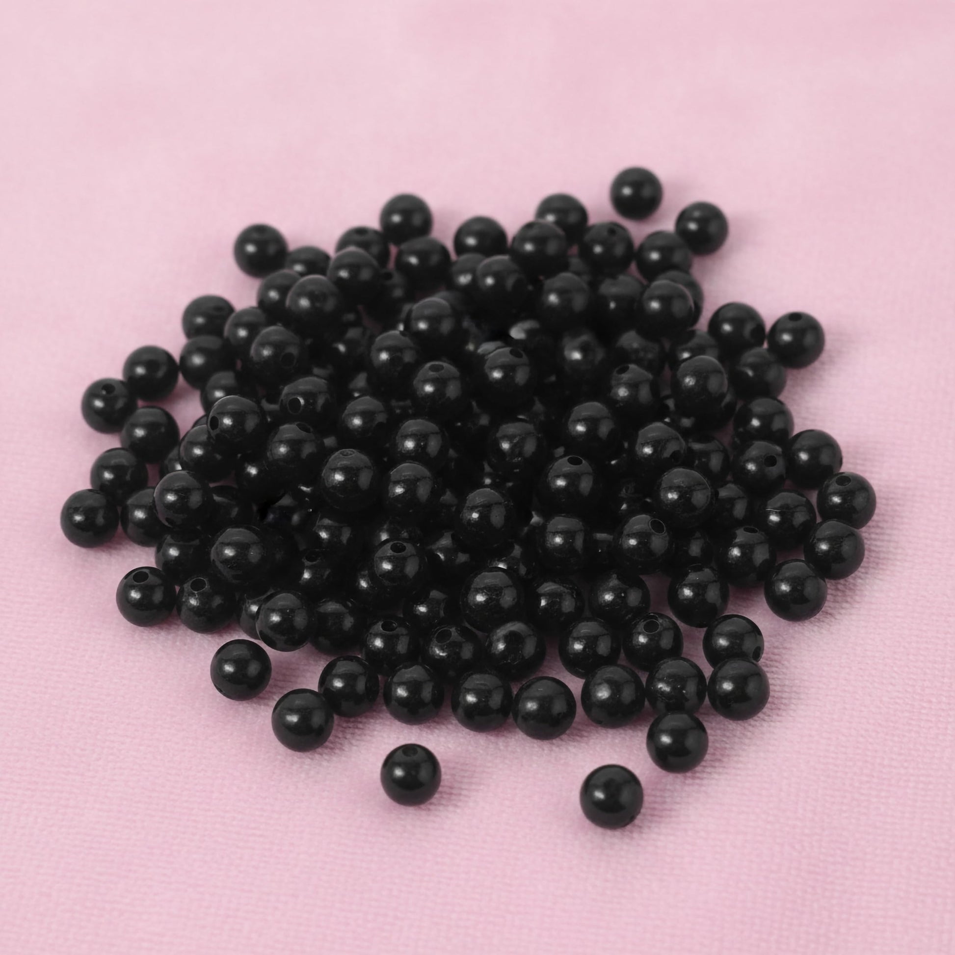 Transparent Rainbow Acrylic Beads for Jewellery Making Black image 3