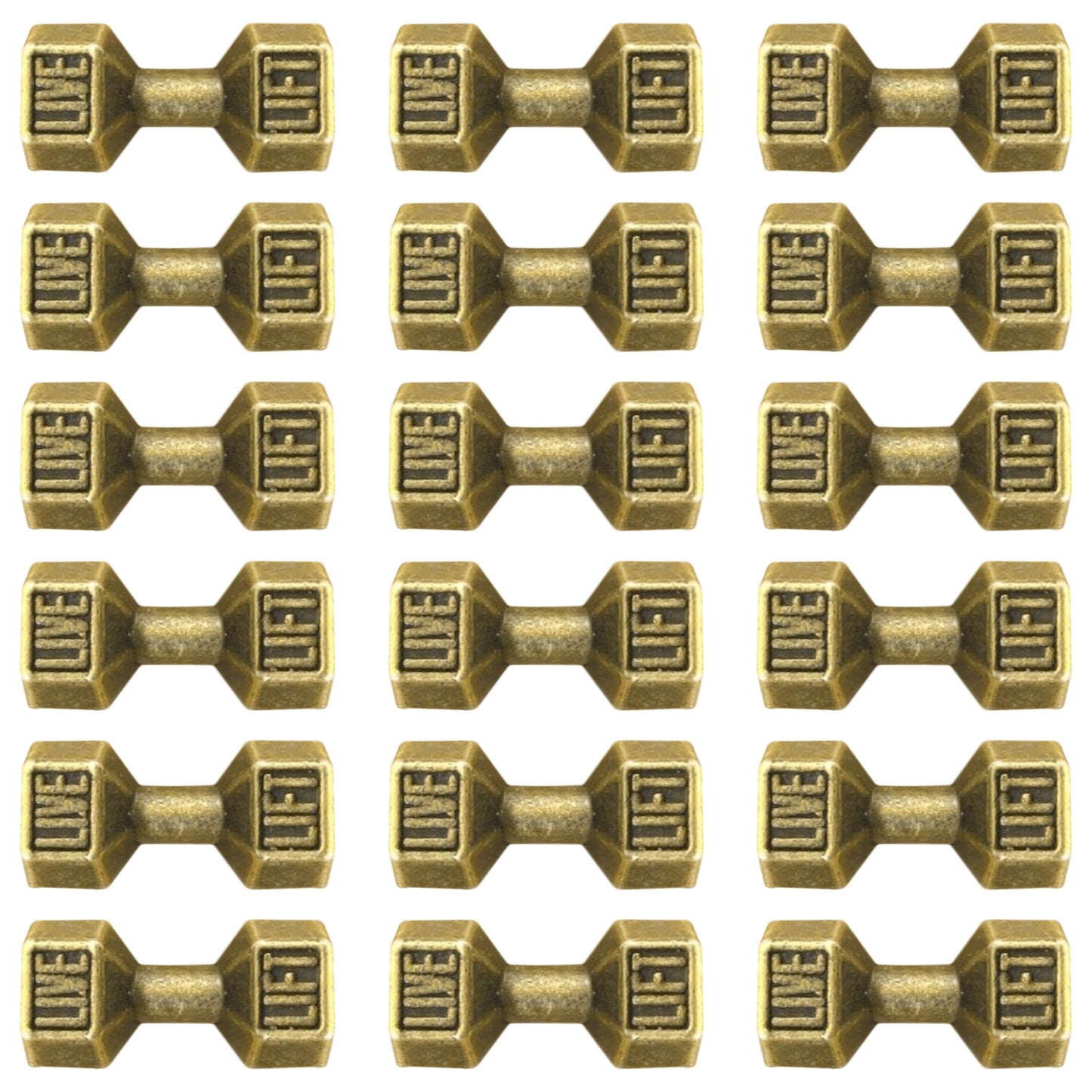 Add a ready-to-use accent to bracelets with gold tone mini sport charms for keychains.