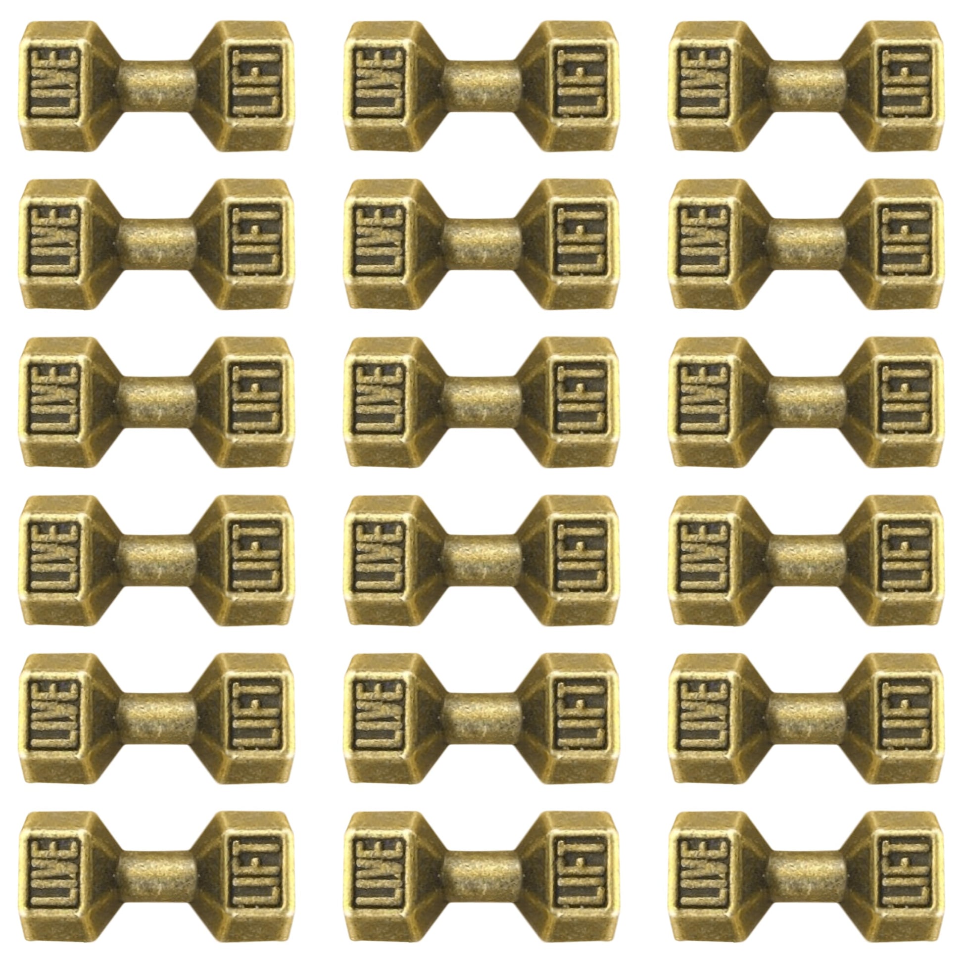 Add a ready-to-use accent to bracelets with gold tone mini sport charms for keychains.