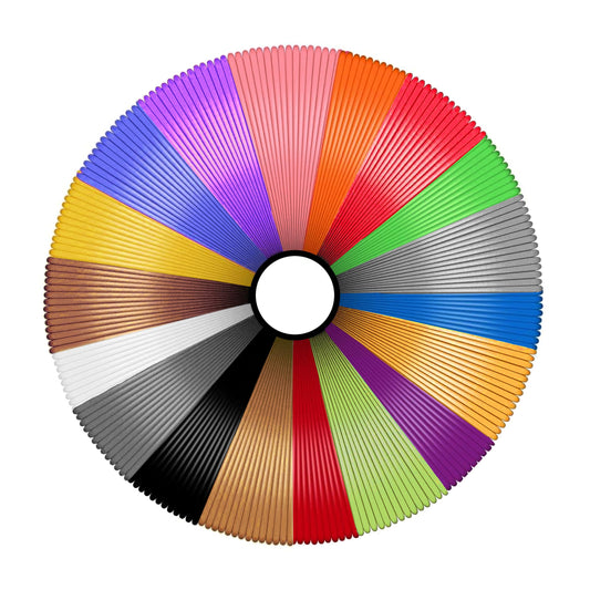 A practical look makes pastel 1.75 mm and 5m craft wire or cord suitable for bead threading, jewellery making and craft binding.