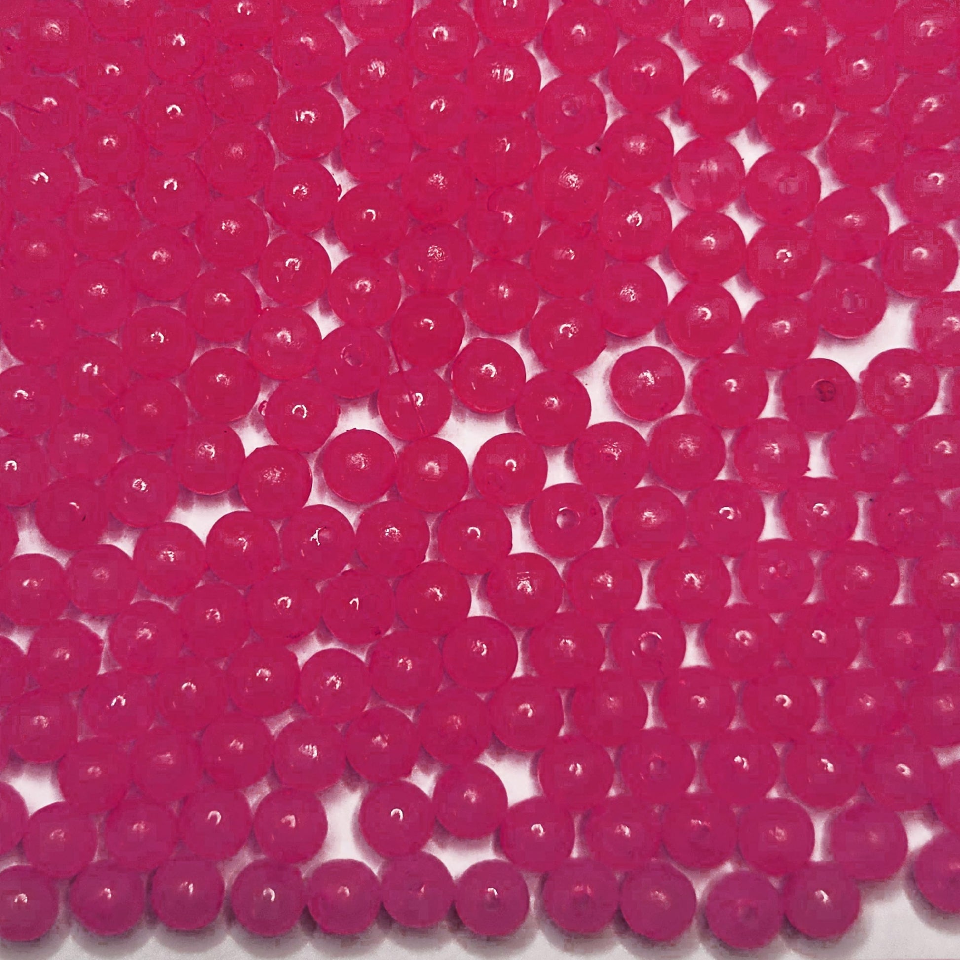For bracelet making, necklace making and DIY jewellery projects, magenta and multicolour 8mm beads add a balanced decorative detail.