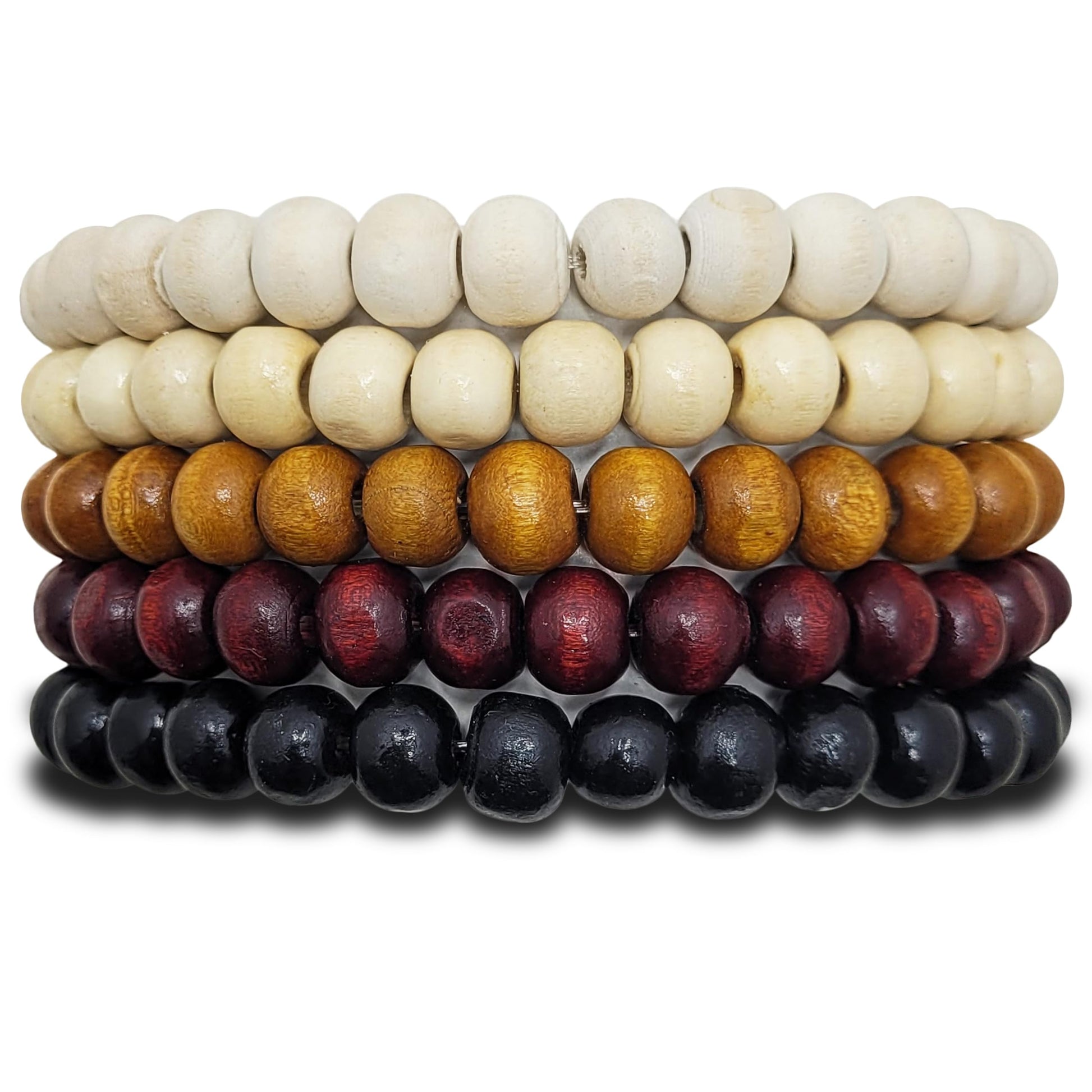 Multicolour wood and wooden bracelet brings visual interest to everyday styling, party wear and gifting with stylish look.