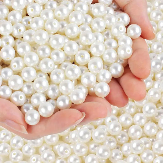 Clean decorative look makes 10mm and pearl 10mm and 150 grams beads stand out in bracelet making, necklace making and DIY jewellery projects.