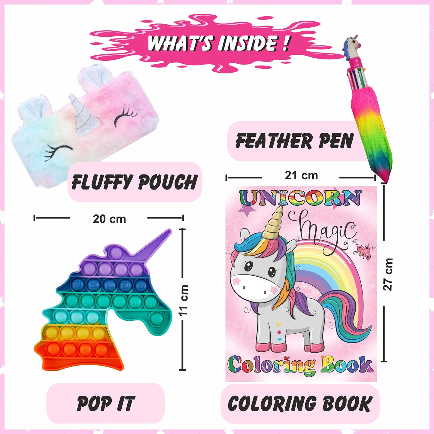 The creative handmade finish and a useful craft project mix of unicorn unicorn and birthday art and craft kit supports school projects.