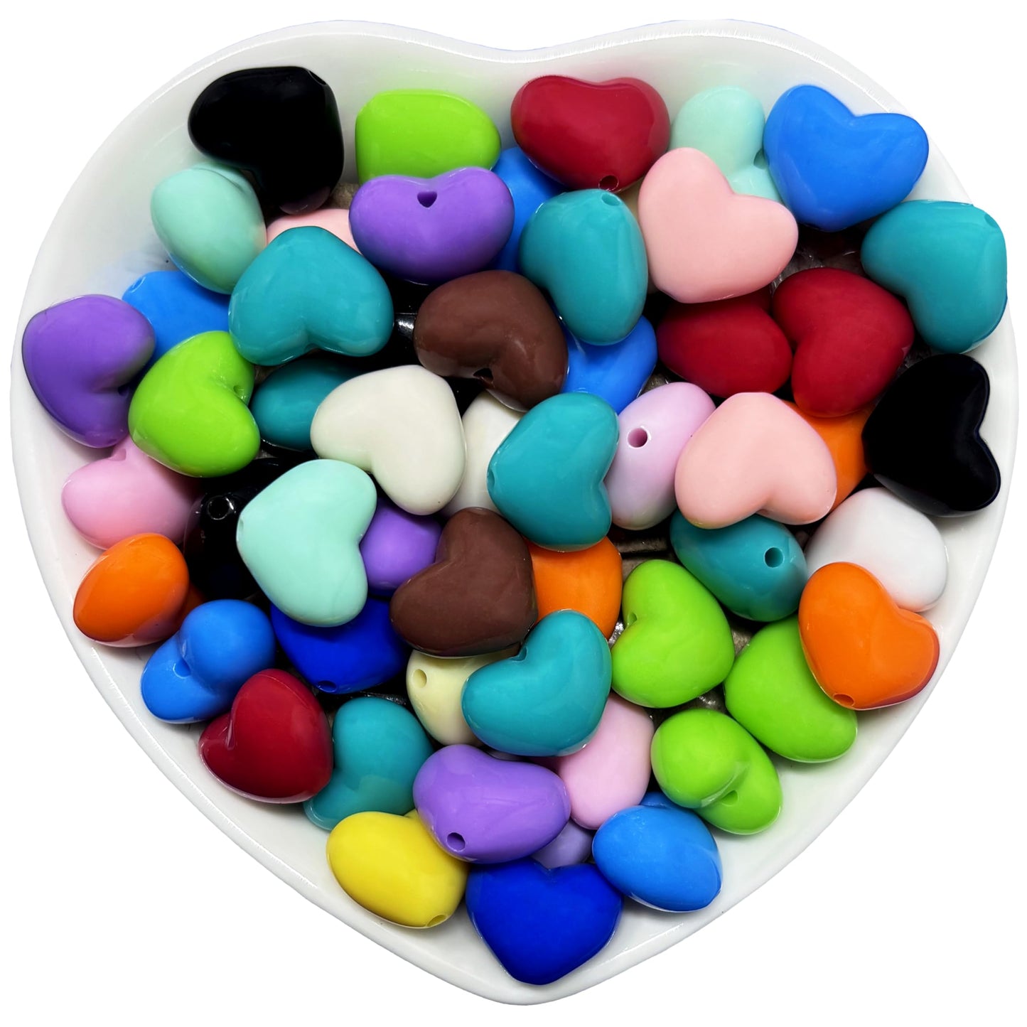 Freshen up bracelet making and phone charm craft with cute heart bead charms.