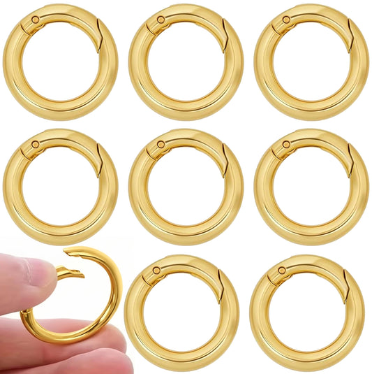 Choose easy-open bag charm connectors to add neat connector detail across keychains and bag charms.