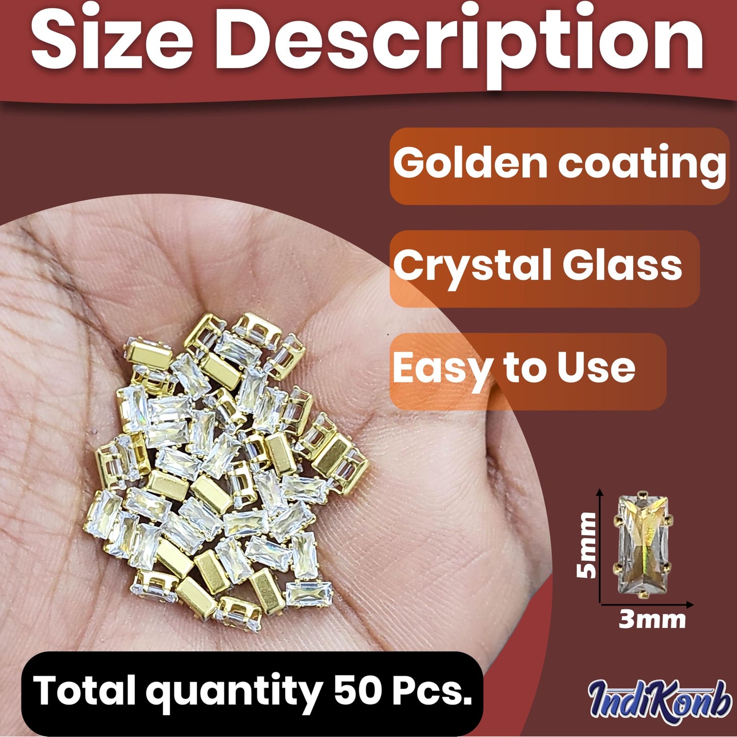 Tube 3x6 and multicolour rhinestone and stone rhinestones and flatback stones add useful detail to Lippan art and fabric decoration.