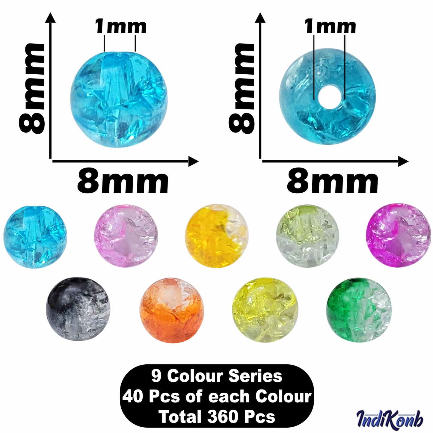 Multicolour plastic and acrylic beads work naturally in necklace making and DIY jewellery projects and help keep the design neat.