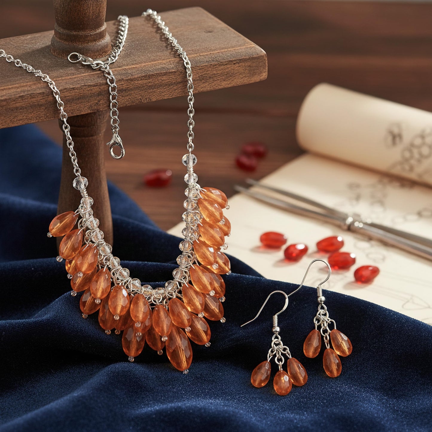 Bring polished movement to DIY accessories with 15x10mm dark pink drop beads for beadwork projects.