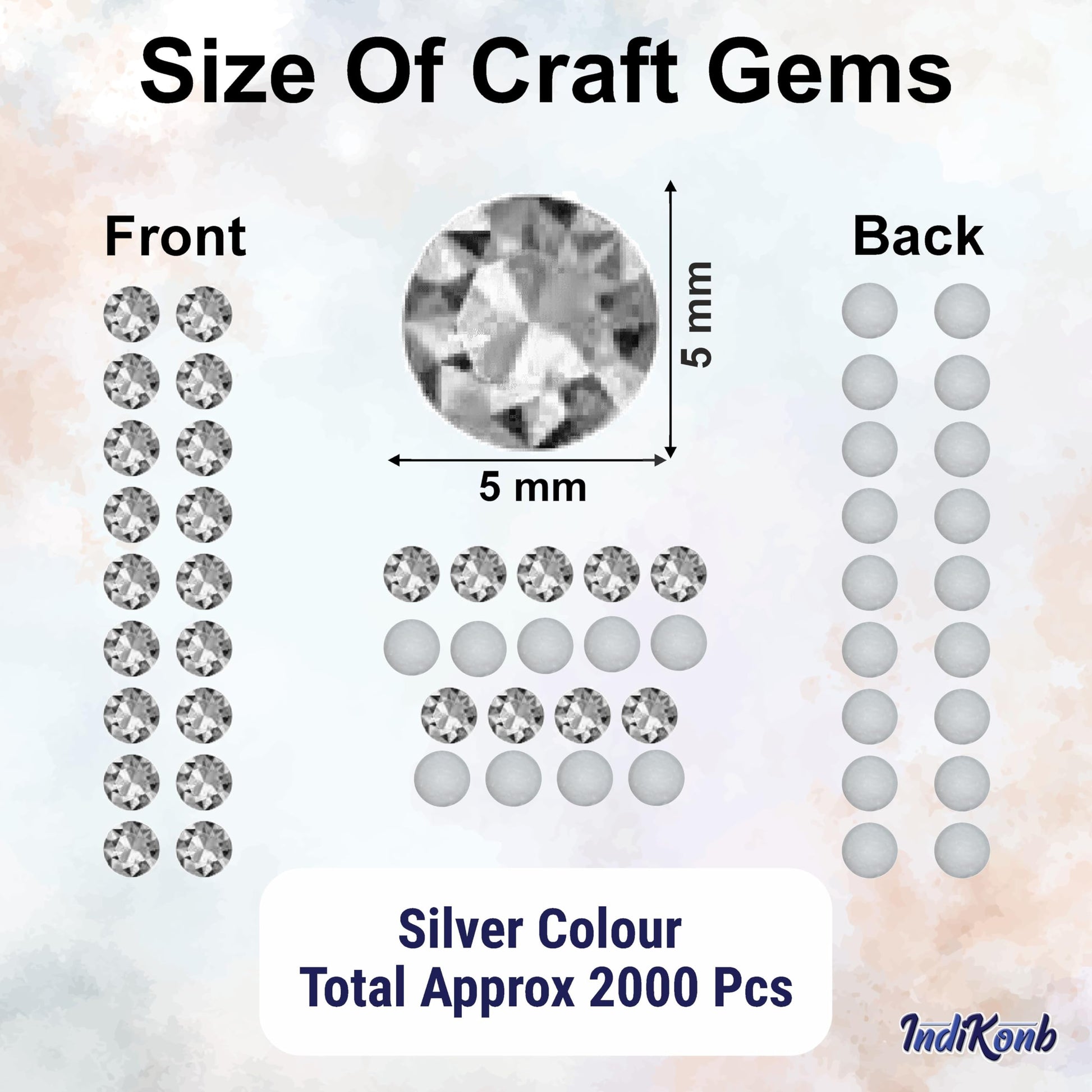 Lippan art and fabric decoration can look sharper with silver 5mm and multicolour 4mm, 5mm, 6mm rhinestones and flatback stones.