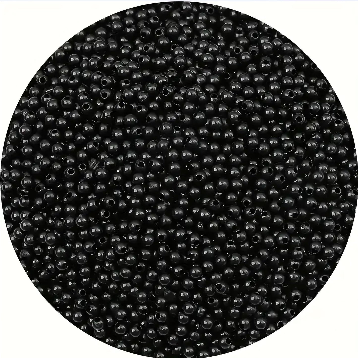 Clean decorative look comes through clearly in 3mm and black 3mm and 10mm beads for bracelet making, necklace making and DIY jewellery projects.
