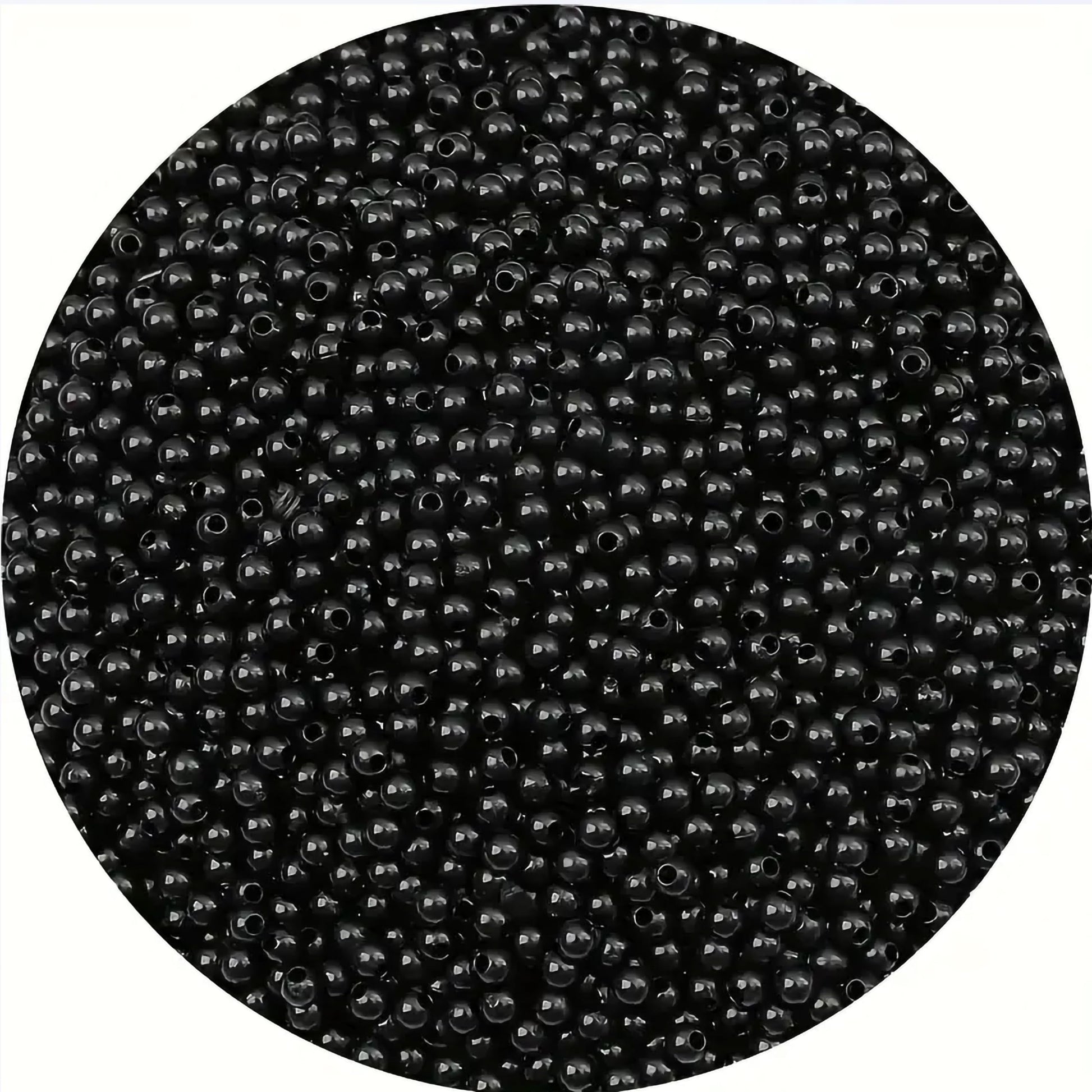Clean decorative look comes through clearly in 3mm and black 3mm and 10mm beads for bracelet making, necklace making and DIY jewellery projects.