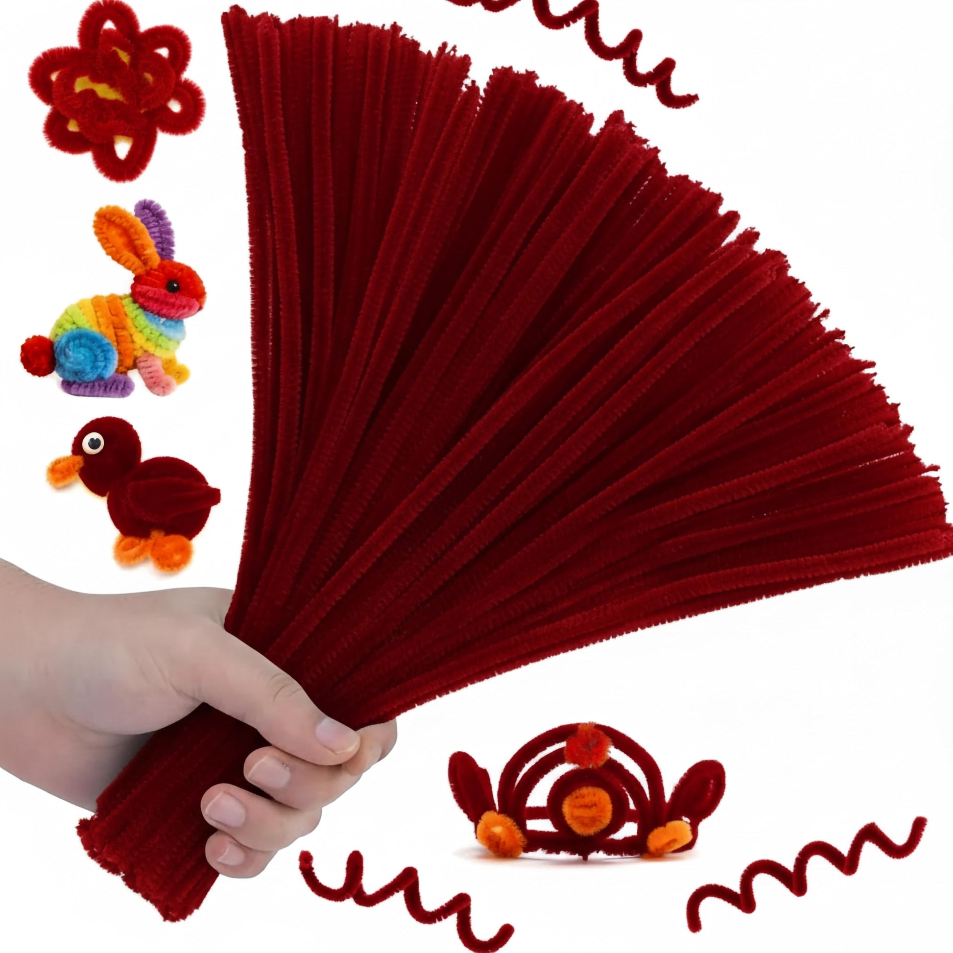 Bring neat handmade detail to school art and DIY decoration through bendable flower-making stems.