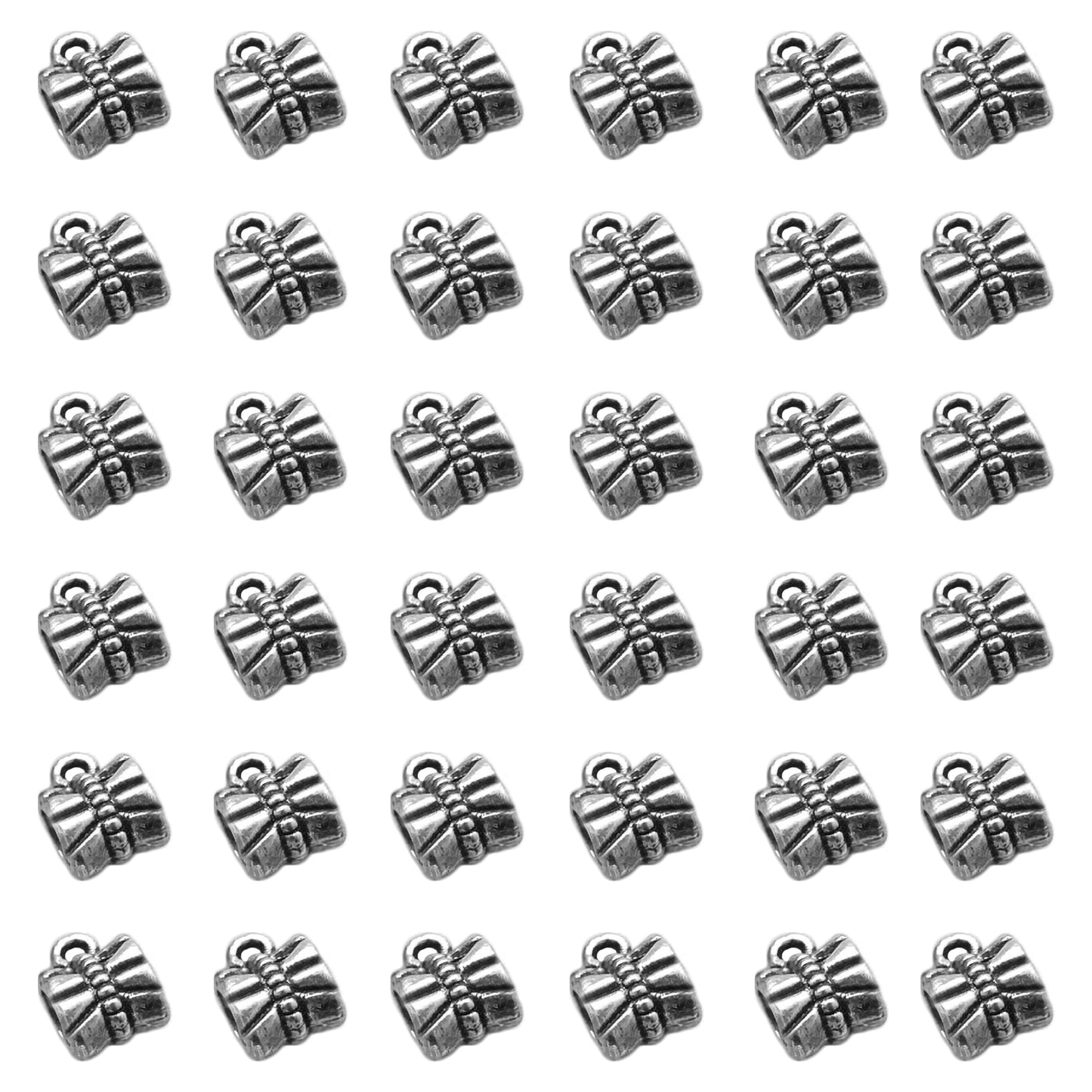 Oxidized Silver Jewellery Raw Material Set, Tibetan Spacer silver03 product image