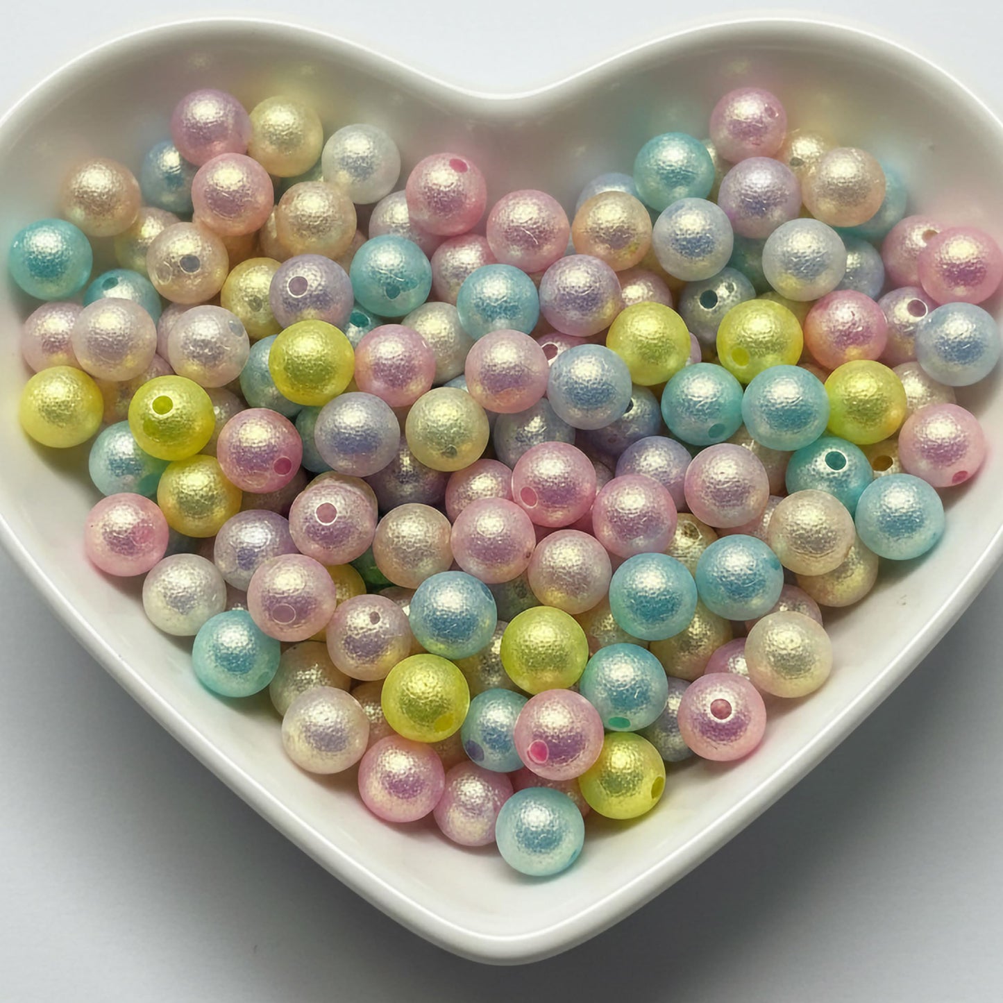 Multicolor Glossy Pearl Beads for Jewelry Making, Round Multicolour 10MM product image