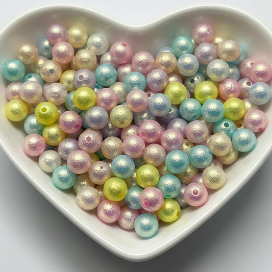 Multicolor Glossy Pearl Beads for Jewelry Making, Round Multicolour 10MM product image