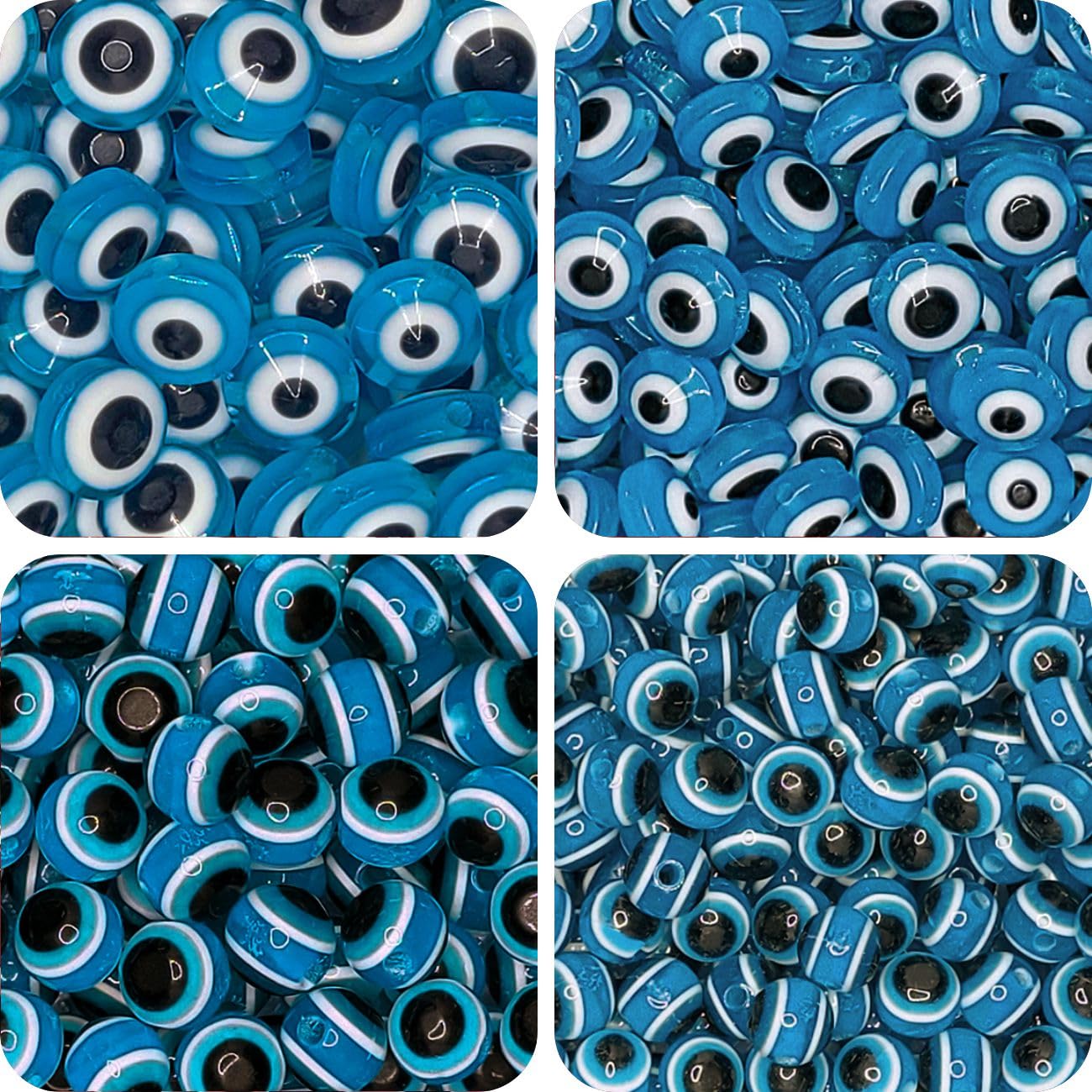 Aqua 20 pcs beads bring visual interest to bracelet making, necklace making and DIY jewellery projects with clean decorative look.