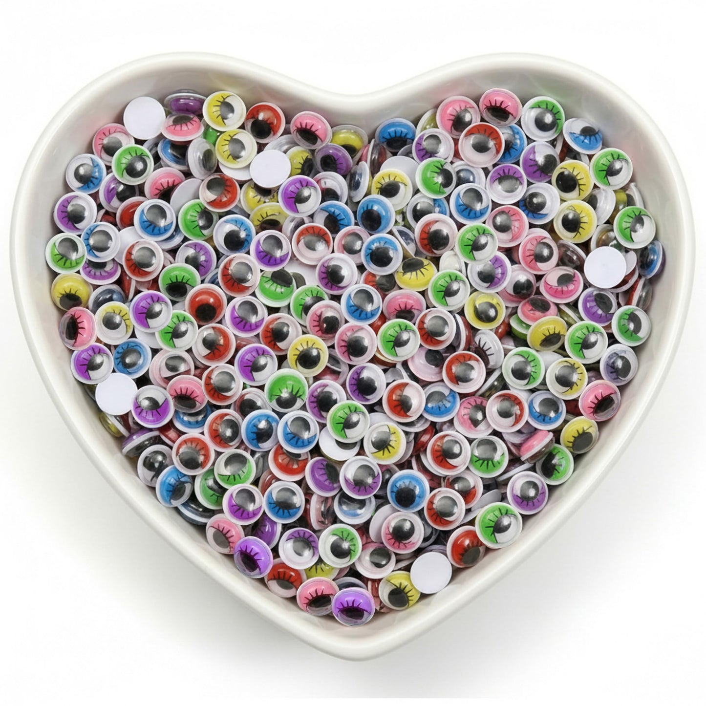 Bring a fun blink-and-smile effect to handmade projects with 6mm moving-pupil lash eyes.