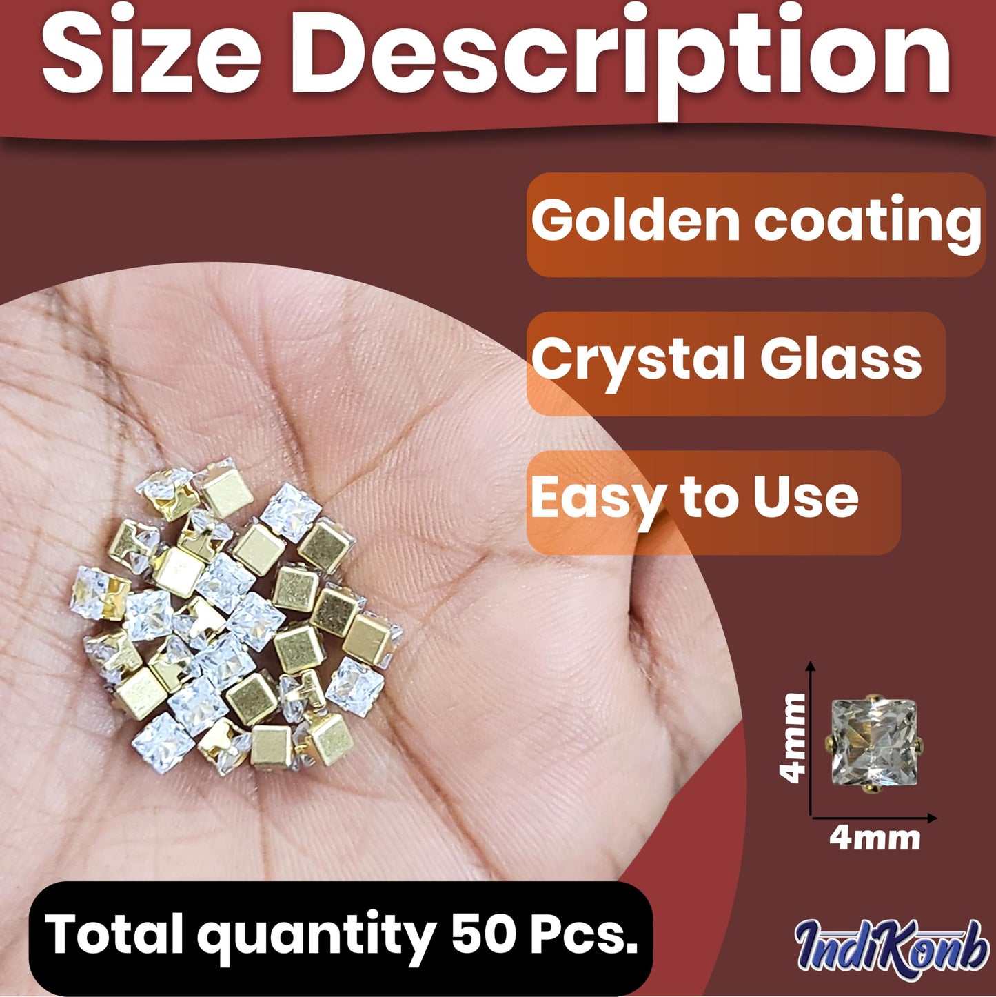 For polished results in Lippan art and fabric decoration, square 4x4 and multicolour rhinestone and stone rhinestones and flatback stones help complete the design.