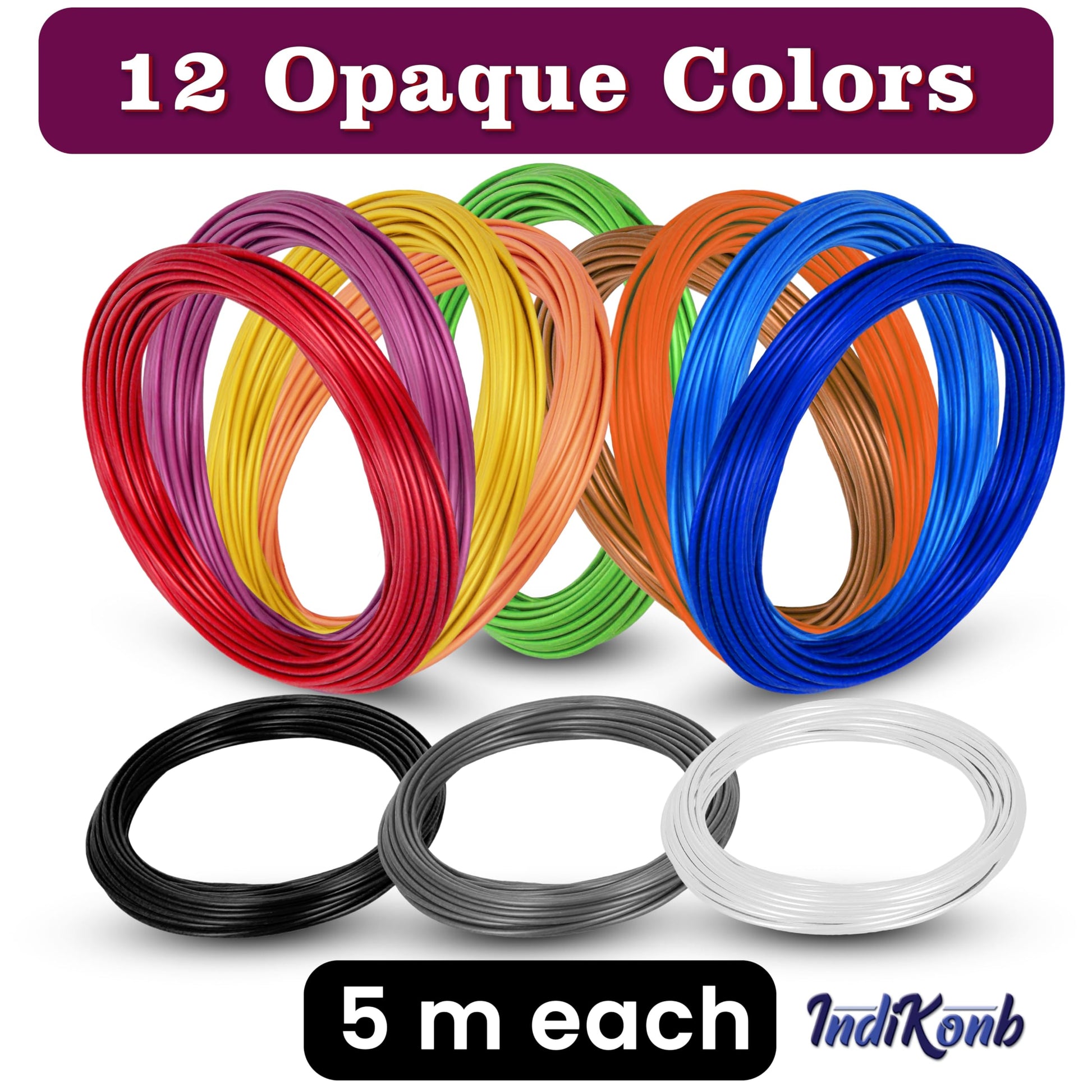 Pastel 1.75 mm and 5m craft wire or cord supports jewellery making and craft binding with a clean decorative finish.