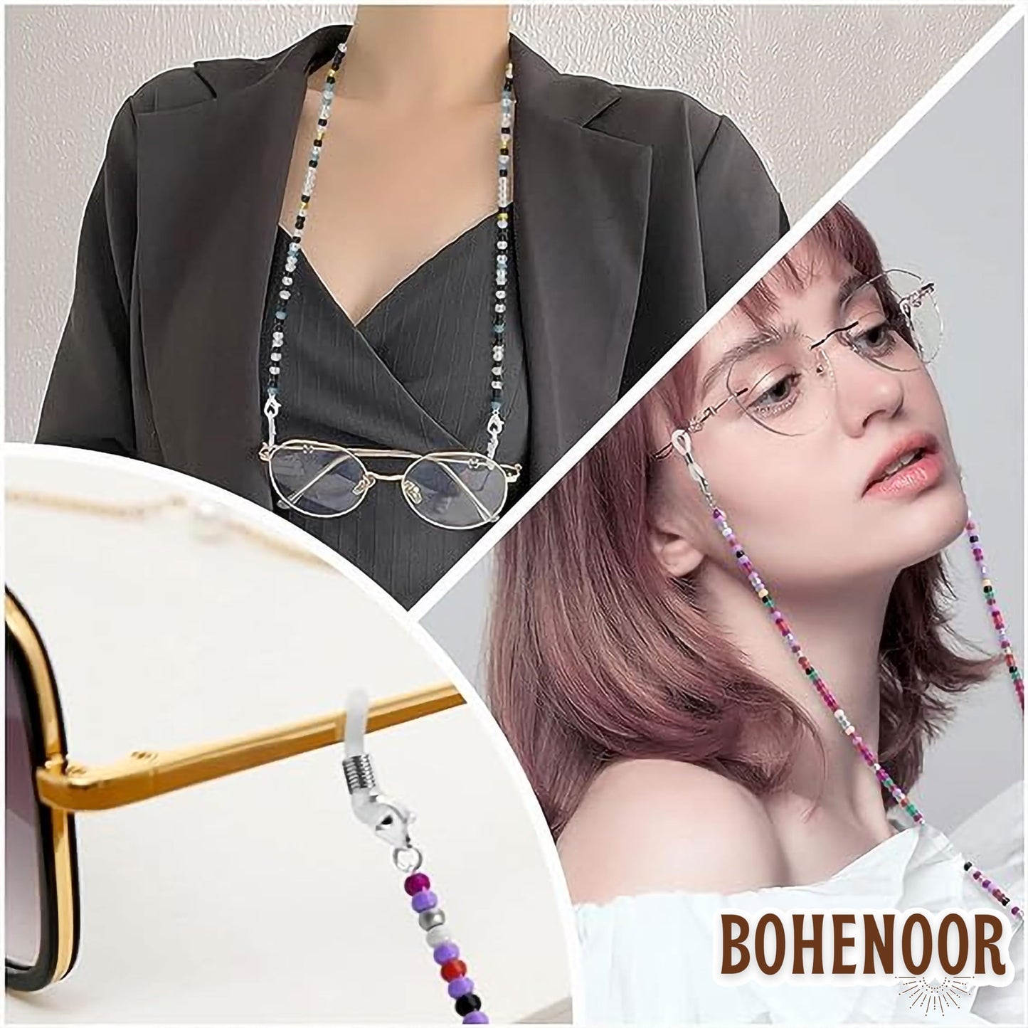 The look of red yellow glass eyewear strap suits daily wear and travel use, especially for comfortable daily wear touch to handmade projects.