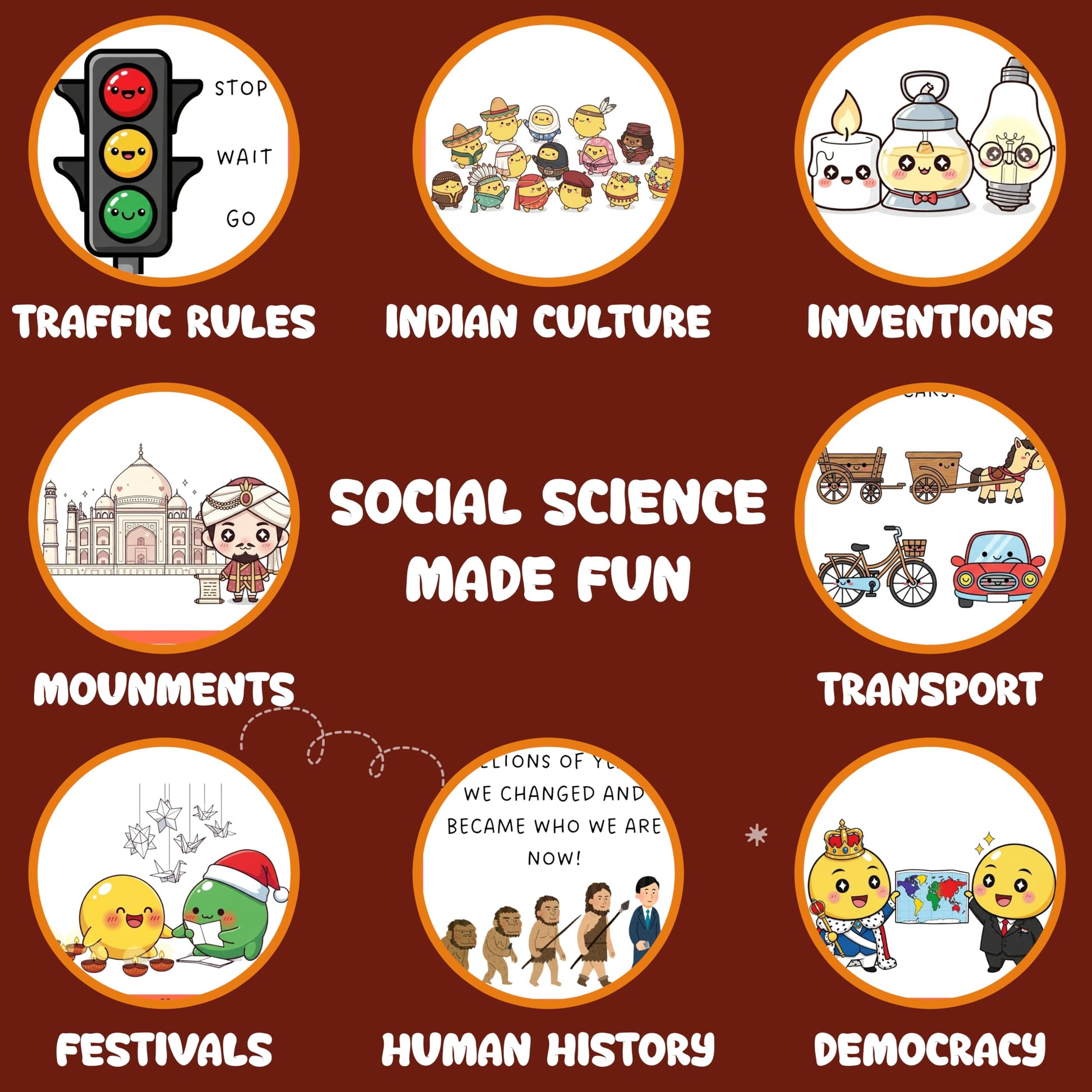 Multi-color Social Science Flash Cards for Kids Set Paper. Alternate angle image showing product appearance and use.