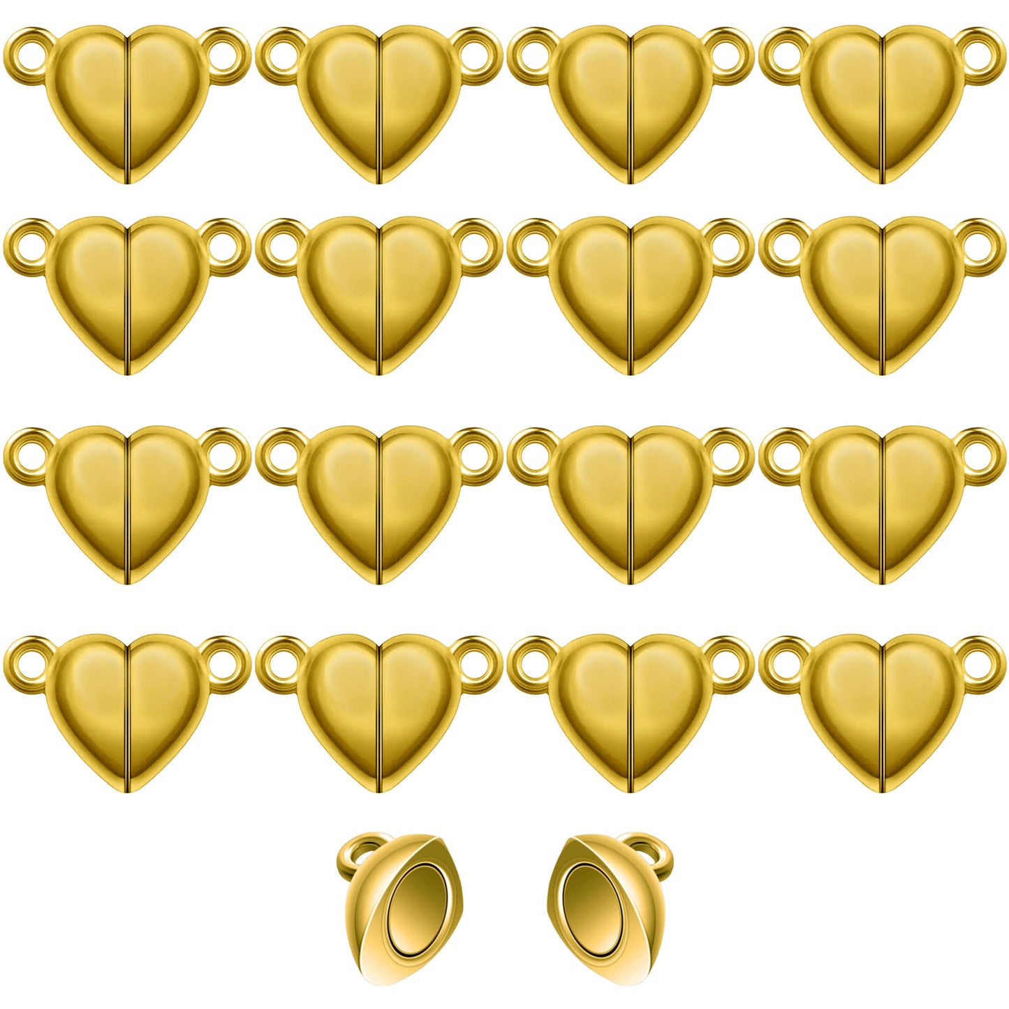 Gold 16 pcs beads give bracelet making, necklace making and DIY jewellery projects a neat visual lift.