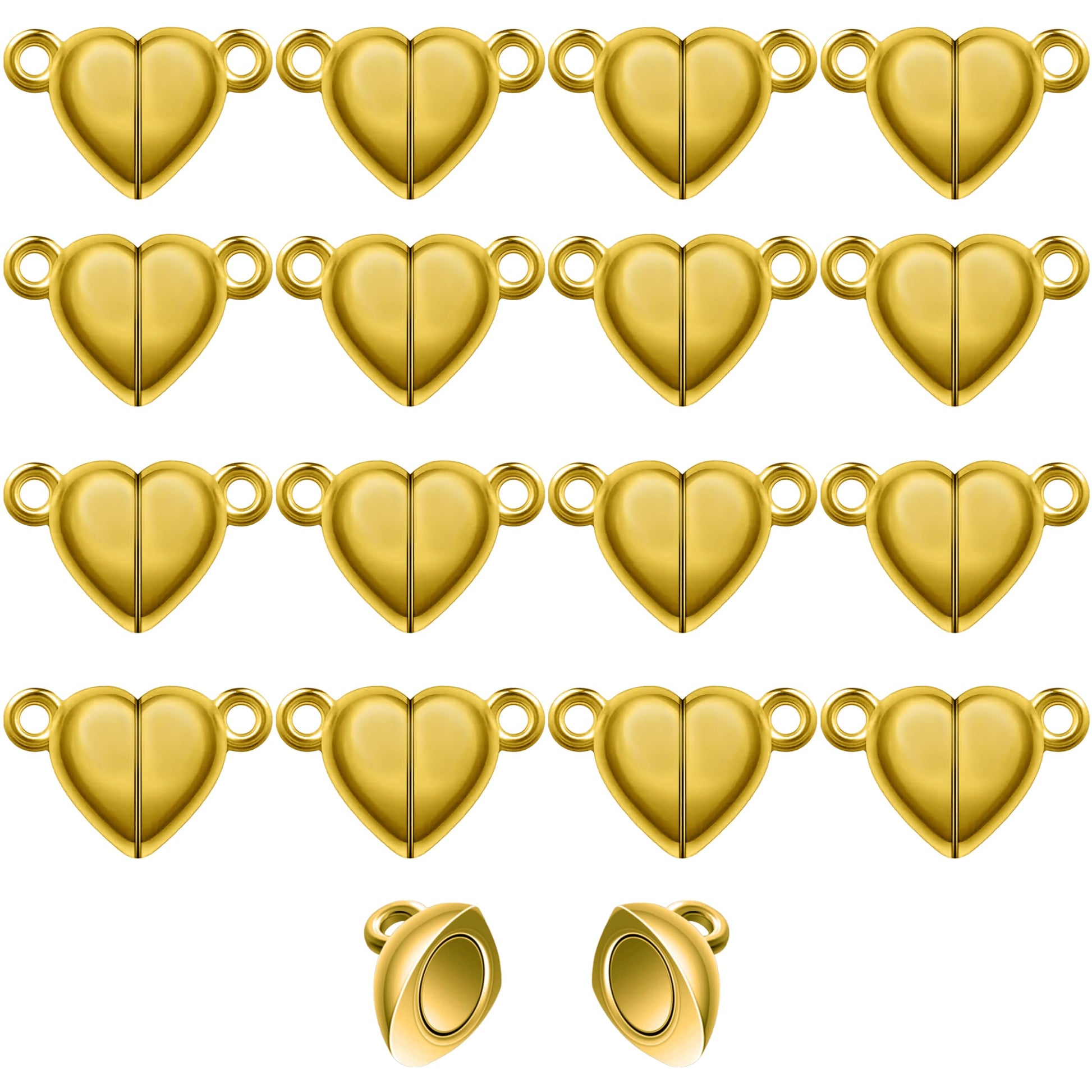 Gold 16 pcs beads give bracelet making, necklace making and DIY jewellery projects a neat visual lift.