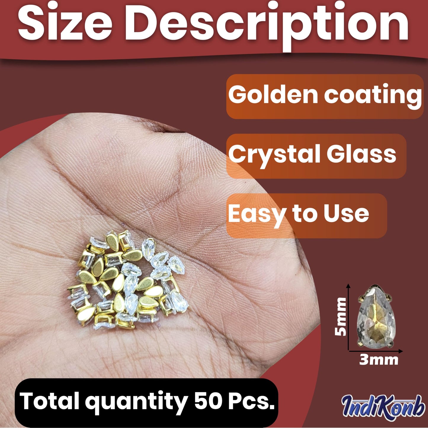 For polished results in Lippan art and fabric decoration, drop 3x5 and multicolour rhinestone and stone rhinestones and flatback stones help complete the design.