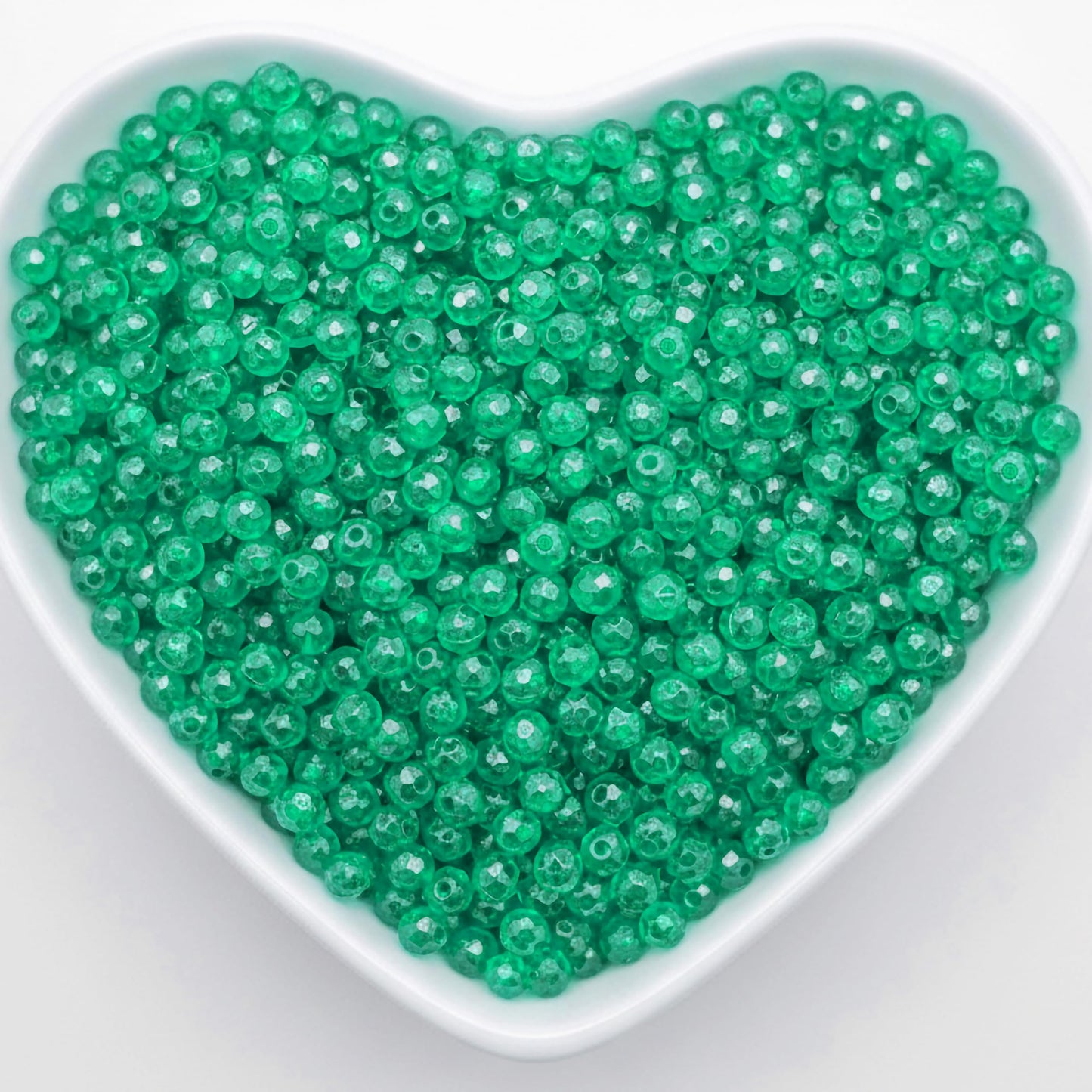 Crystal Rondelle Beads for Jewellery Making, 4mm Tyre Shape SEA GREEN product image