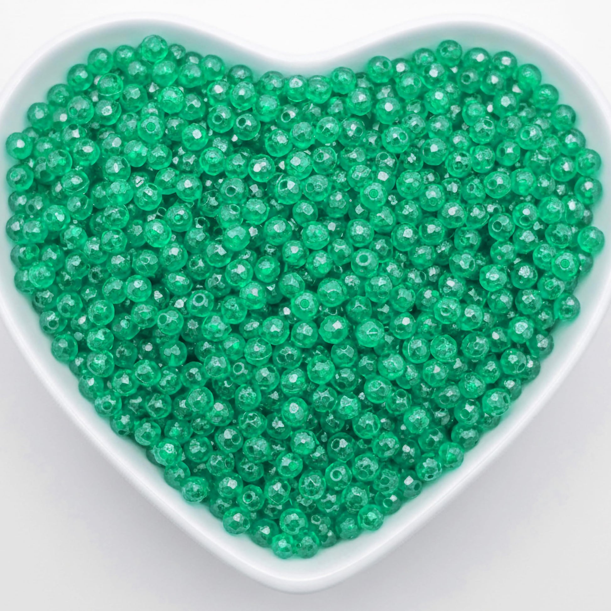 Crystal Rondelle Beads for Jewellery Making, 4mm Tyre Shape SEA GREEN product image