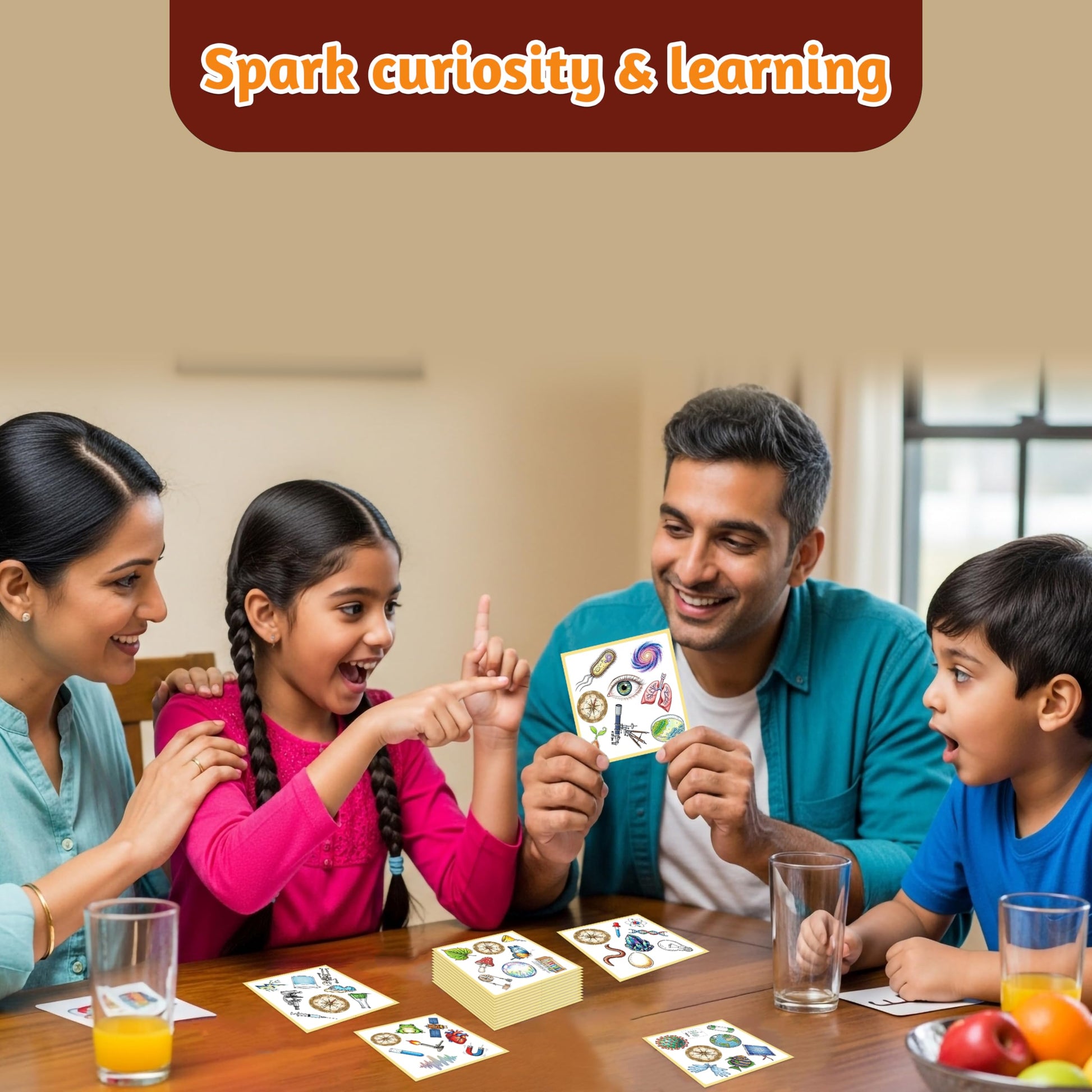 Multicolor Scispot Flash Cards for Kids Paper. Close-up image showing product details and finish.