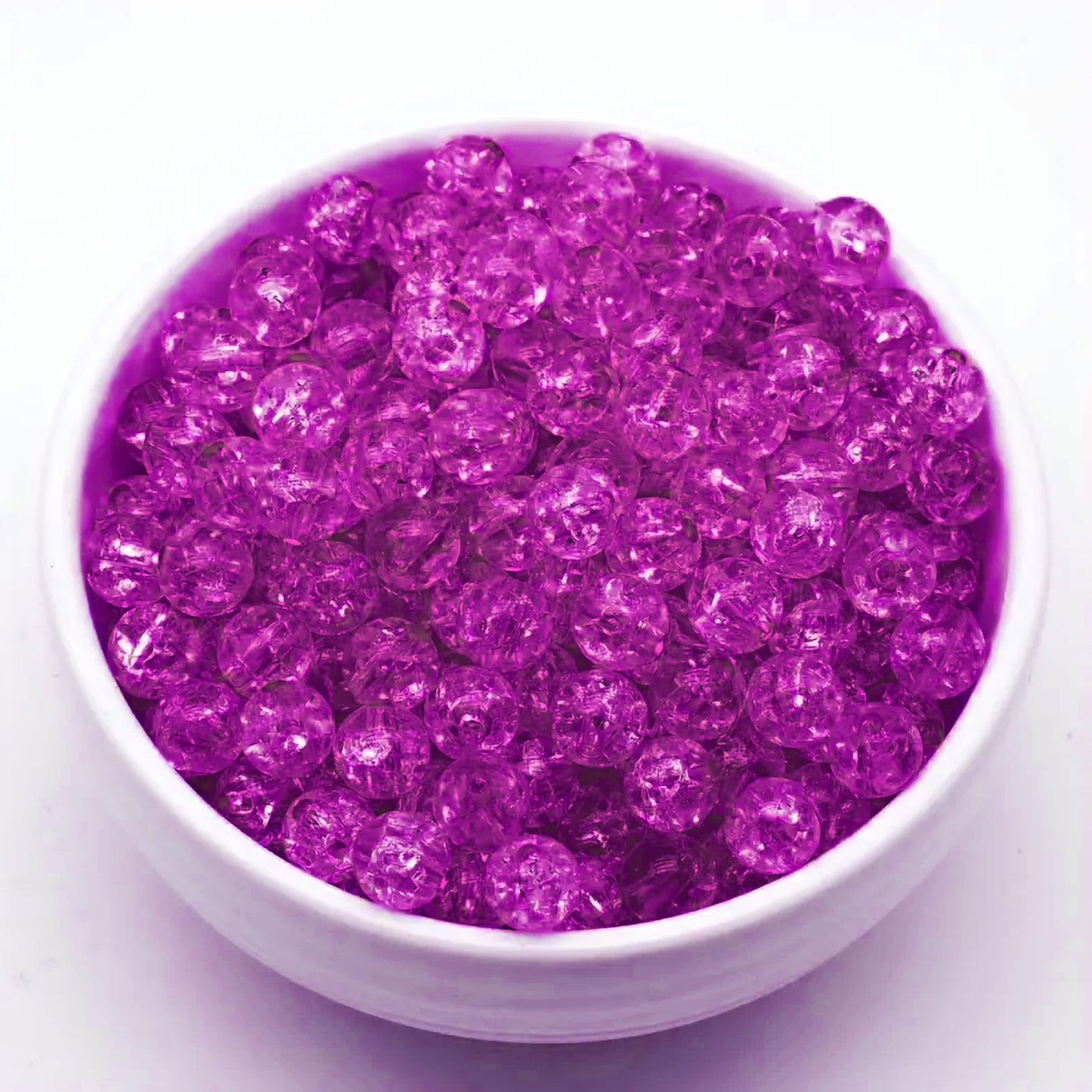 Dark magenta 6mm beads give bracelet making, necklace making and DIY jewellery projects a neat visual lift.