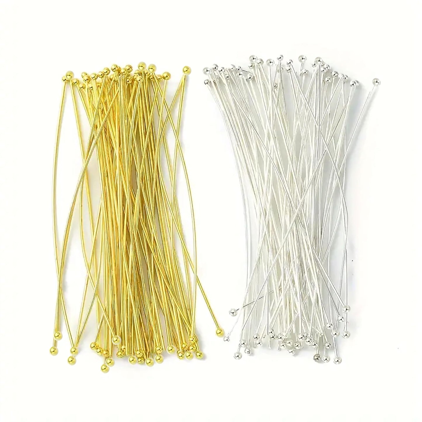 In bead threading, jewellery making and craft binding, gold and silver 100 pieces craft wire or cord add depth and neat finishing.