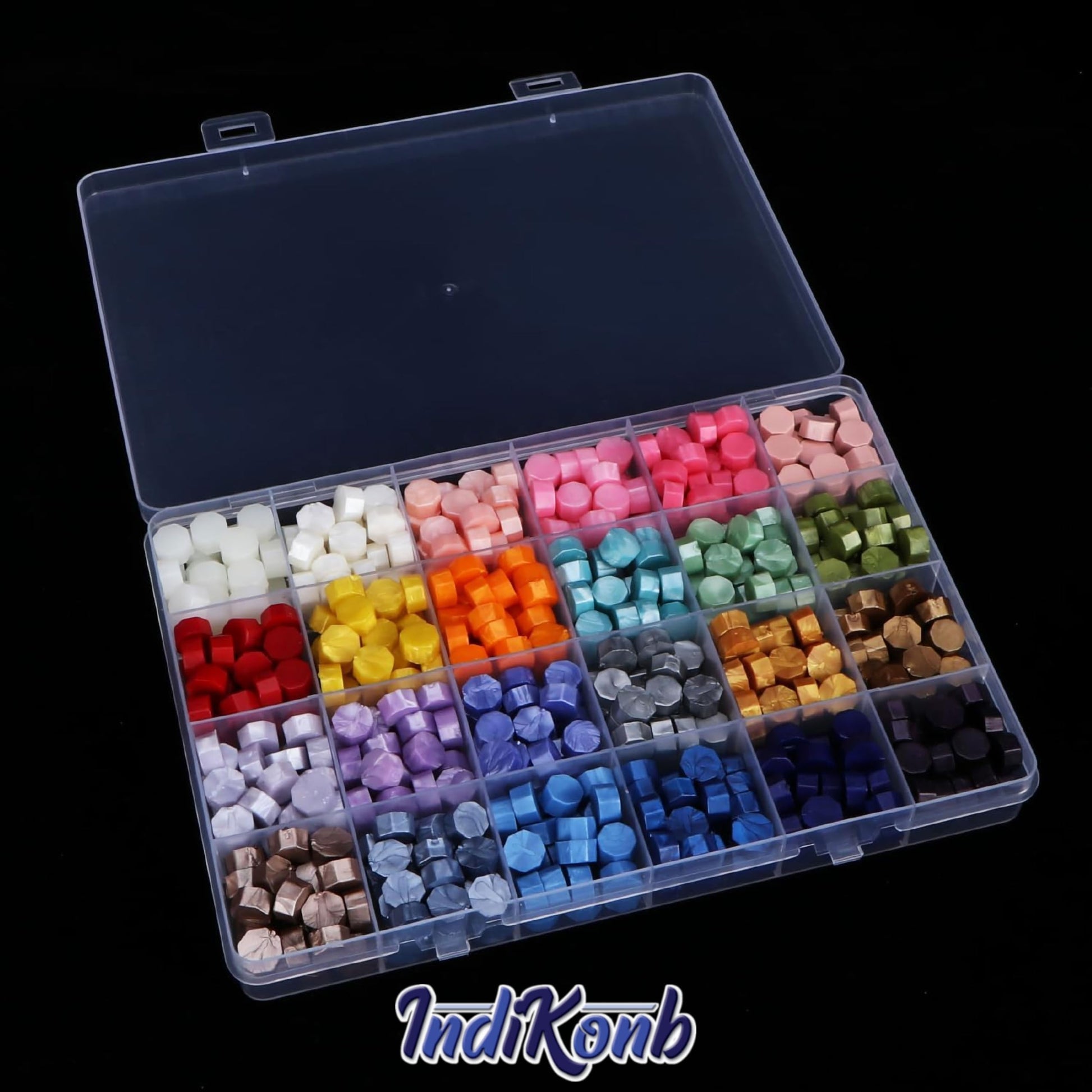 1 Box Plastic Partition Organizer with 24 Compartments. Detailed image showing material, texture, and design.