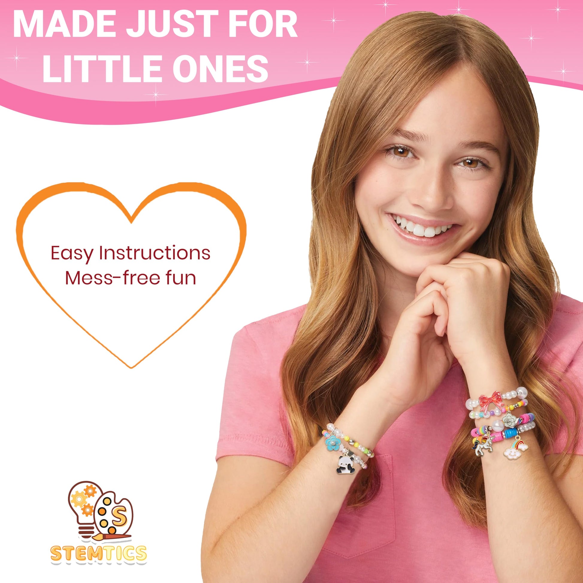 DIY Bracelet Making Kit for Girls, Jewelry Making Set multicolour 02 image 7