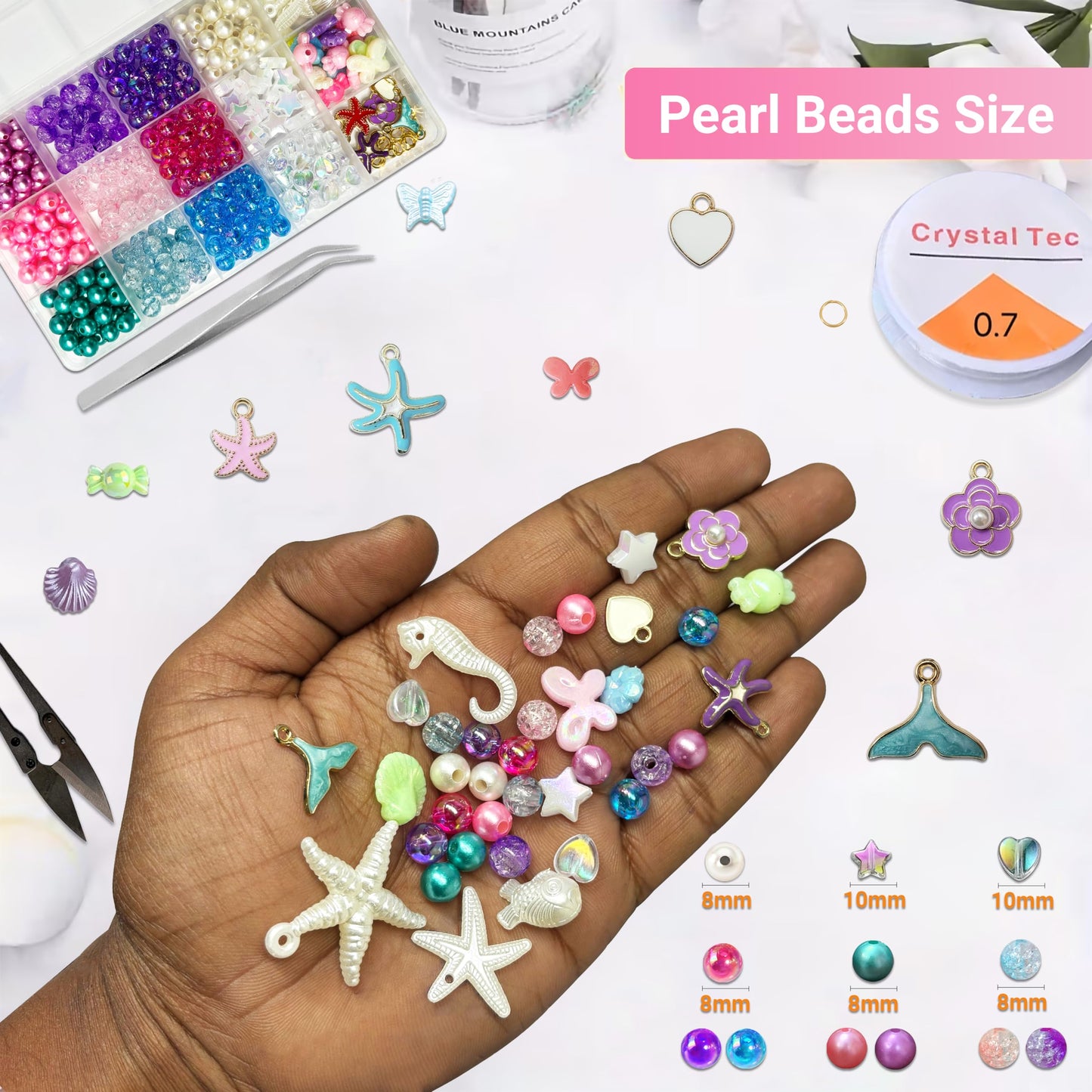 DIY Bracelet Making Kit for Girls, Jewelry Making Set Multicolour 01 image 5